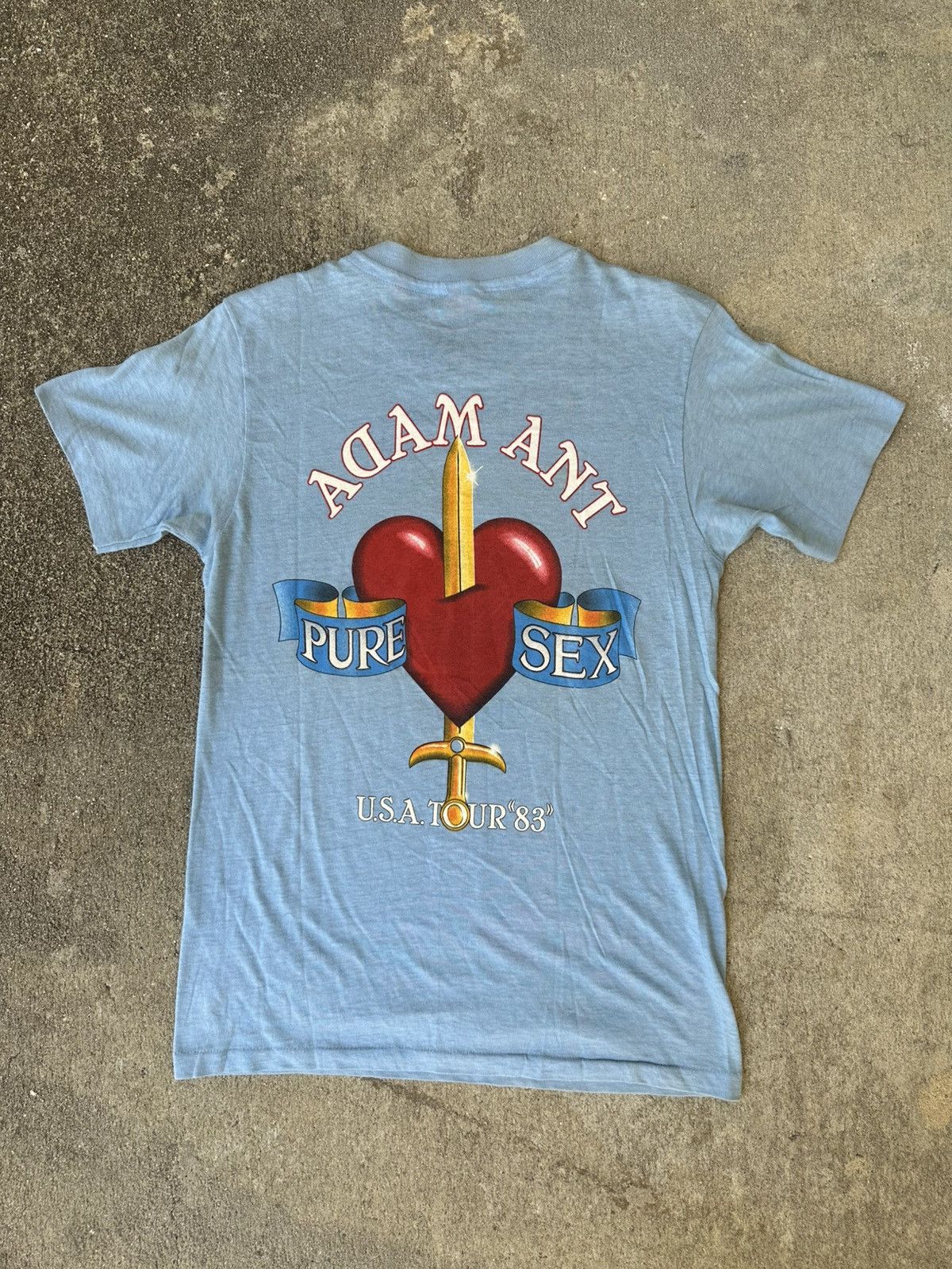 Band Tees × Vintage Vintage 1983 Adam Ant Pure Sex USA Tour Single Stitch TShirt Size US S / EU 44-46 / 1 - 6 Thumbnail