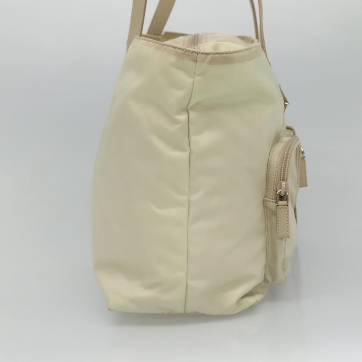 Prada PRADA Tote Bag Nylon Ivory Silver Size ONE SIZE - 4 Thumbnail