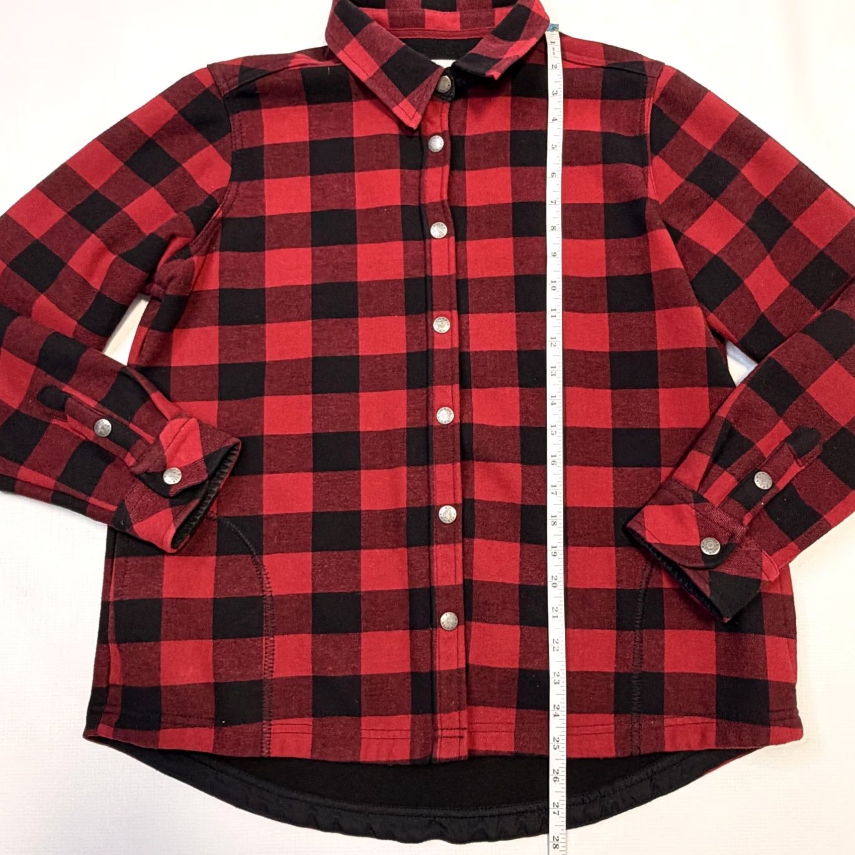 Orvis Orvis Jacket Womens L Red Black Buffalo Plaid Snap Front Lined Flannel Shirt Jacket Casual Outdoor Womens Regular Size L/E0 Size L / US 10 / IT 46 - 7 Thumbnail