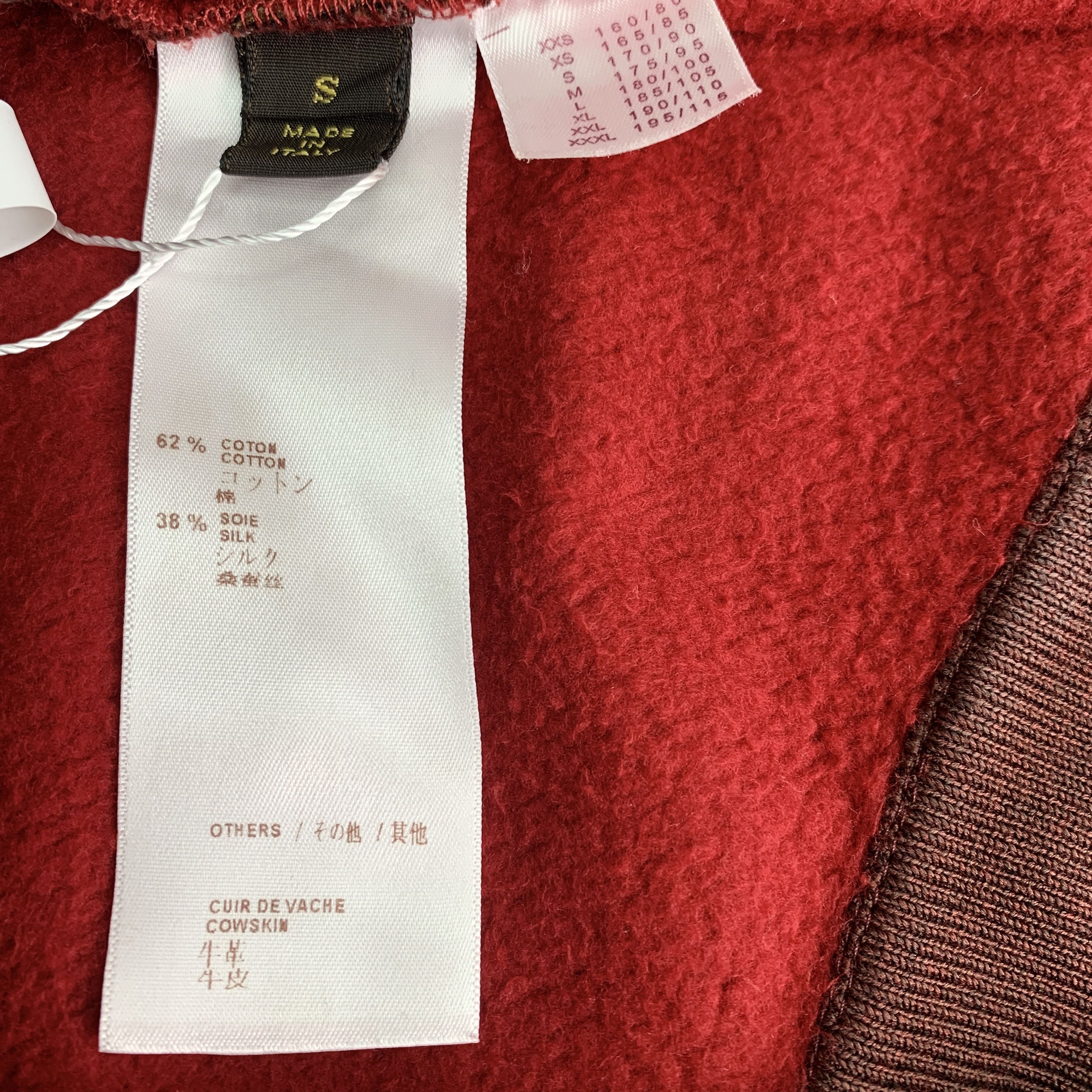Louis Vuitton Louis Vuitton Red Logo Patch Cotton Zip Hoodie (Size S) Size S / US 4 / IT 40 - 3 Thumbnail