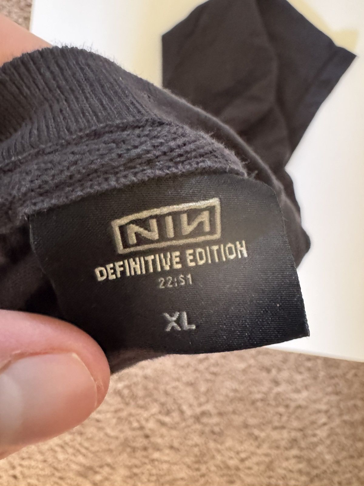 Other official nin 1991 "sin" t shirt reissue - black Size US XL / EU 56 / 4 - 3 Thumbnail