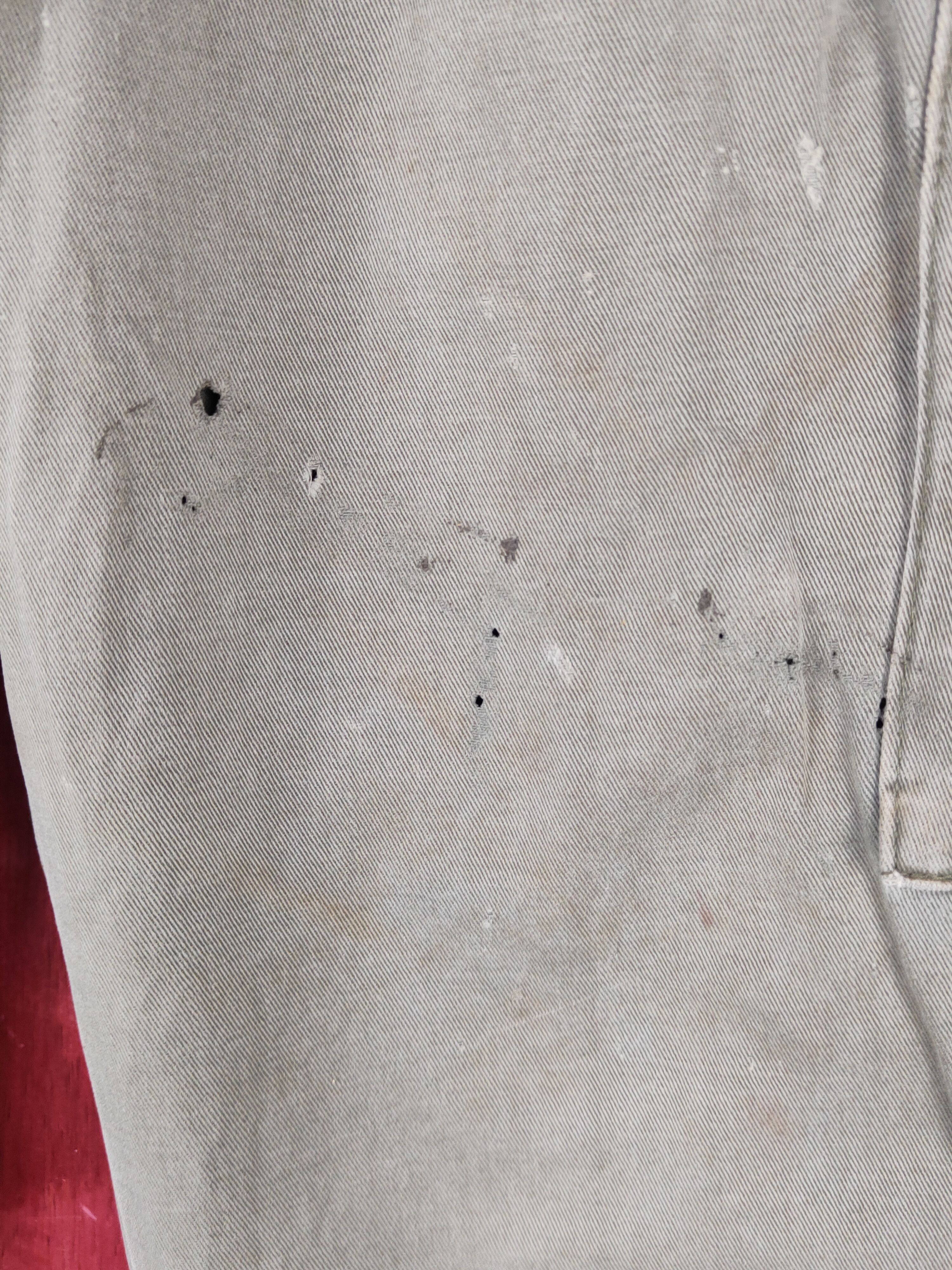 Grancisco Olive Faded ripped distressed Cargo Pants #S1868