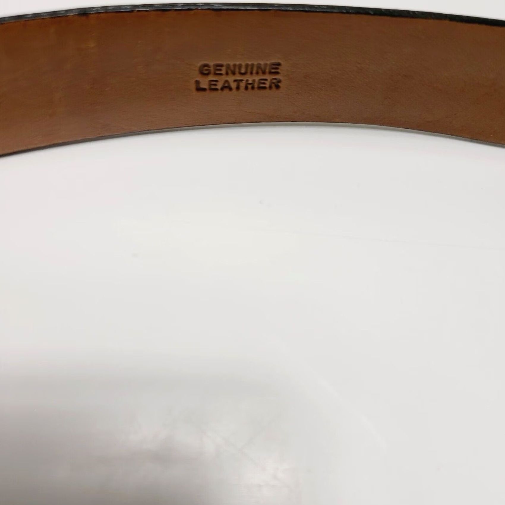 Cole Haan Cole Haan Belt Black Brown Men 36/90 Genuine Leather Brass Buckle 1-1/4" Belt 1-1/4" Mens Brown Black Leather Brass Buckle 36/90 Size 36 - 6 Thumbnail