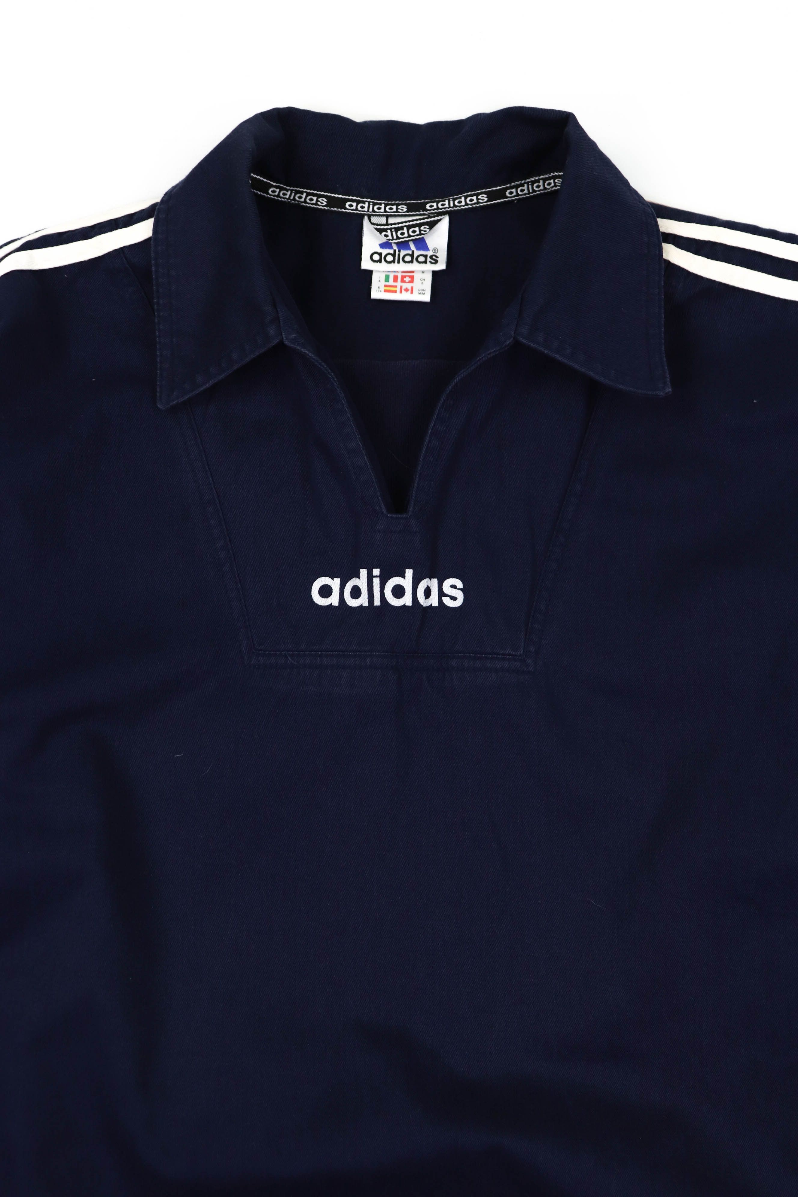 Adidas 90s Vintage Adidas Big Logo Cotton Overhead Anorak Jacket Size US M / EU 48-50 / 2 - 4 Thumbnail