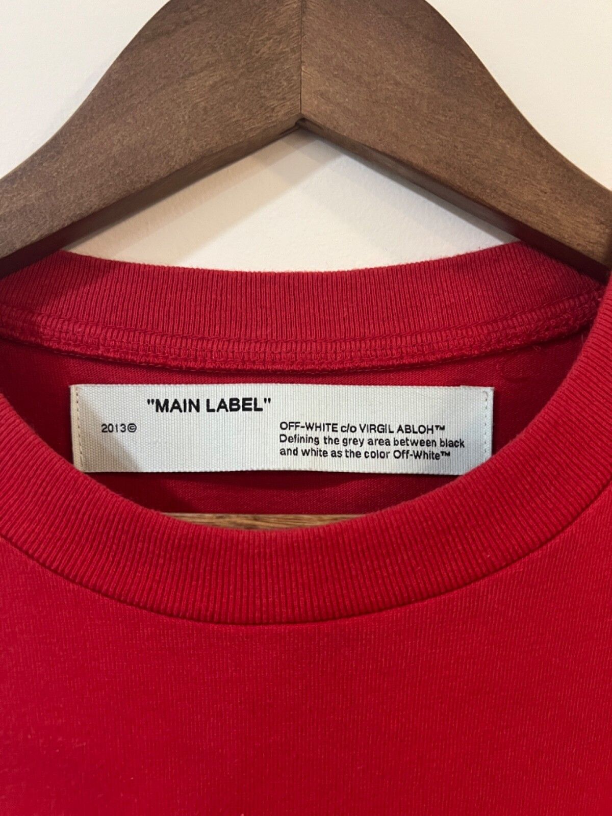 Off-White Off-White Climbing New Heights Red T-Shirt XXS(Fits Medium) Size US XXS / EU 40 - 2 Thumbnail
