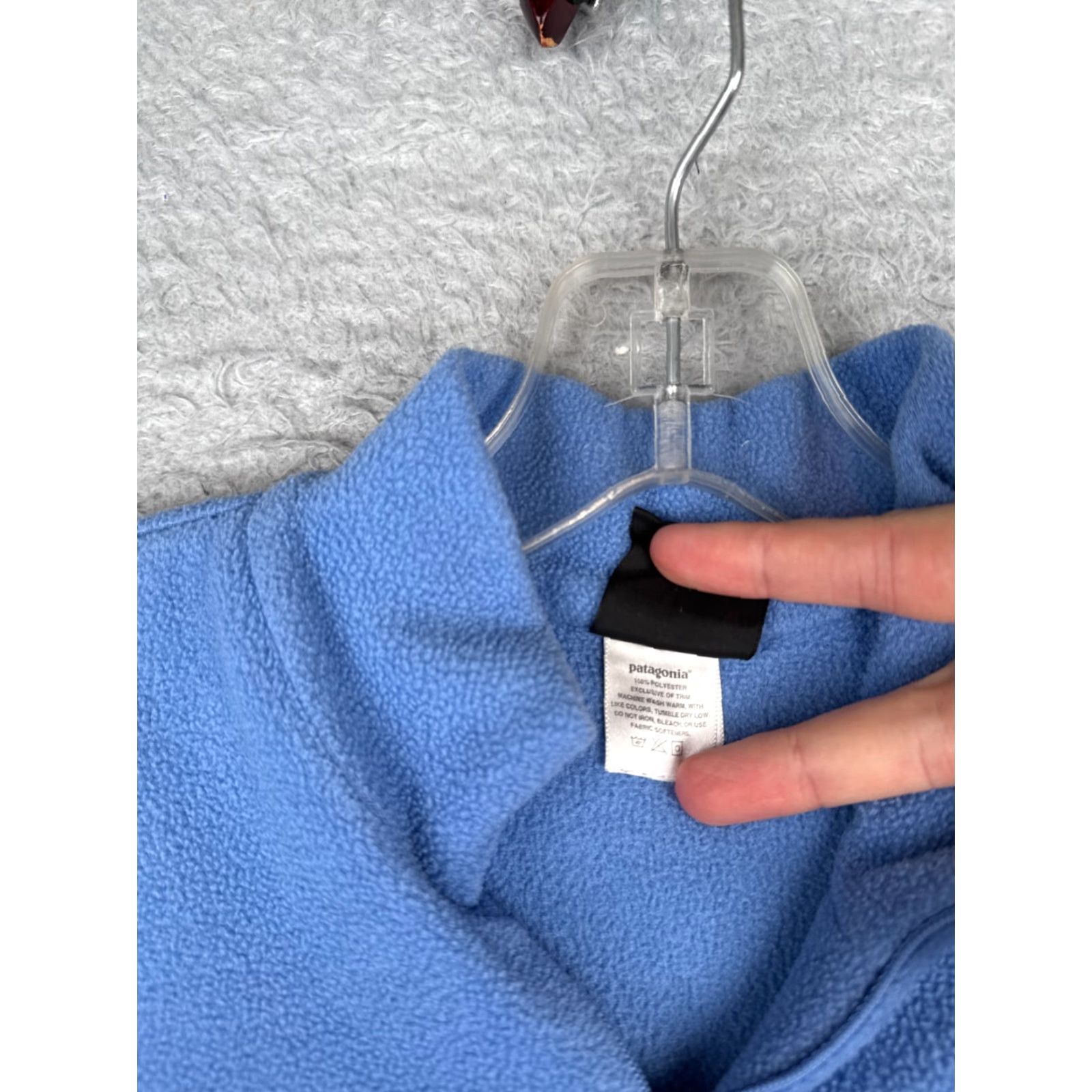 Patagonia Patagonia Sweater Womens M Blue 1/4 Zip Mock Neck Fleece Capilene Polyester Pullover Size M / US 6-8 / IT 42-44 - 7 Thumbnail