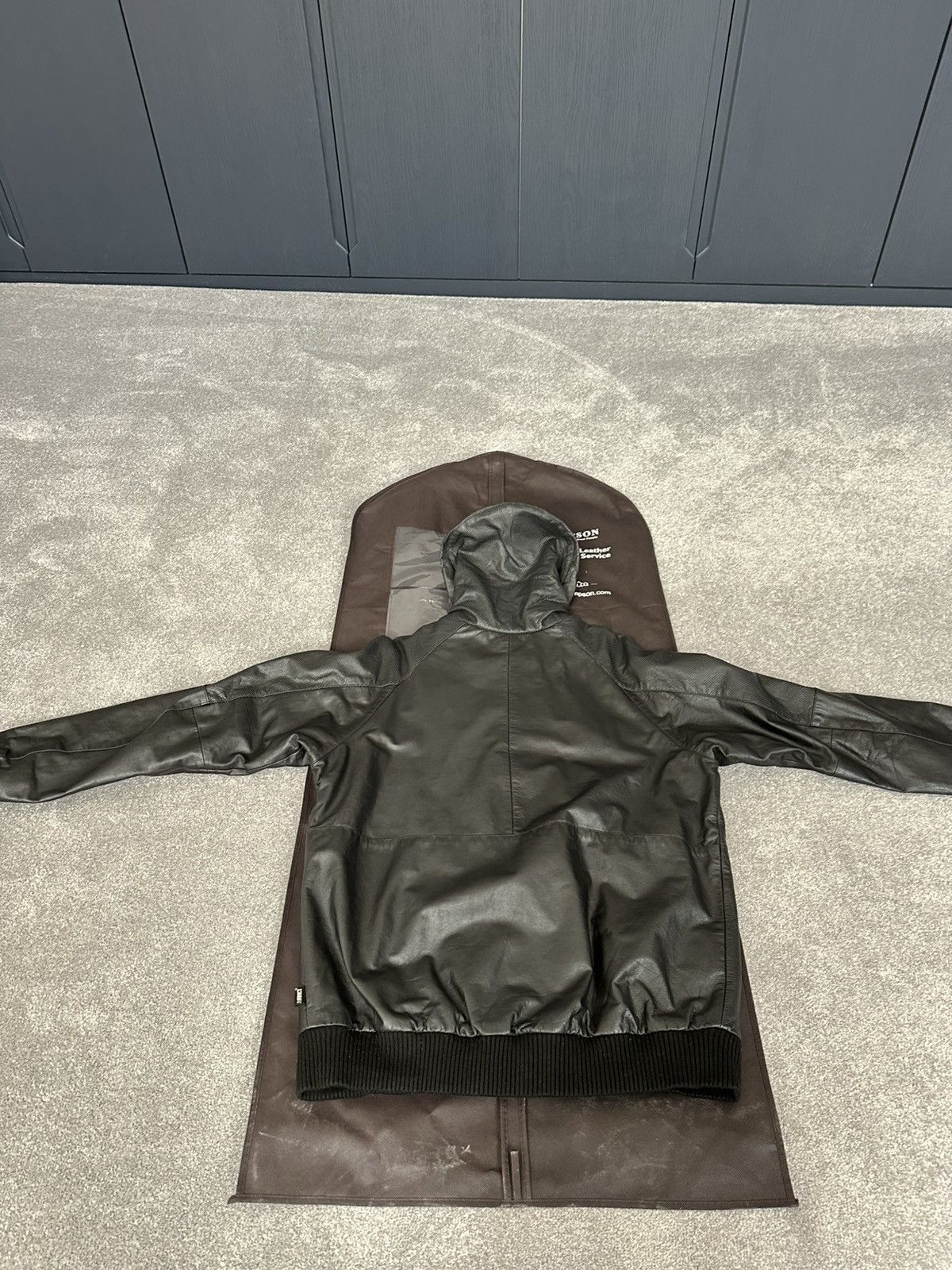 ADDICT Addict Clothing Company black leather jacket Size US XXL / EU 58 / 5 - 4 Thumbnail