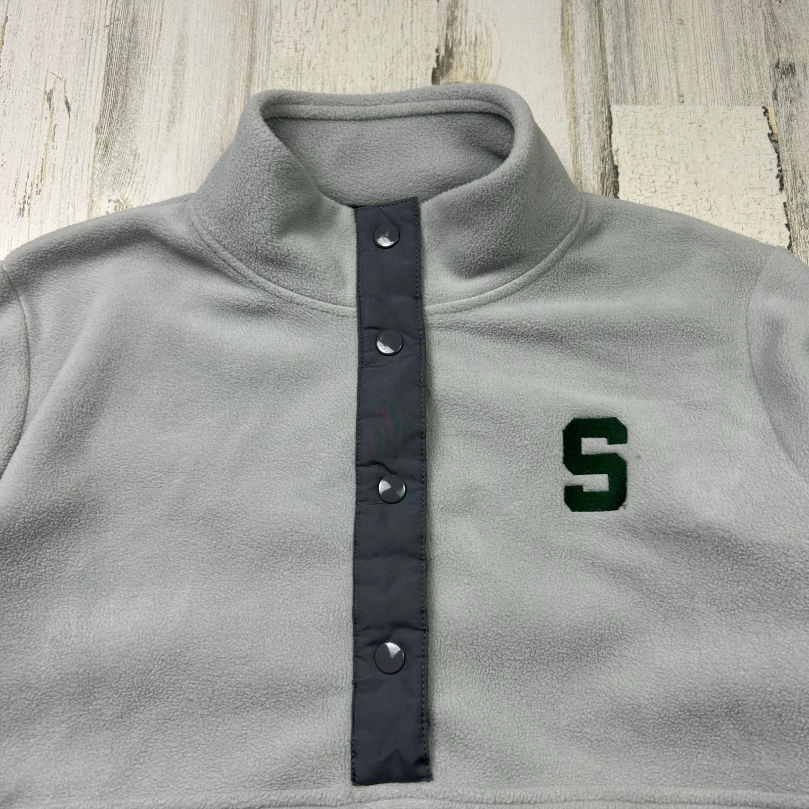 Champion × NCAA Michigan State Light Gray Fleece Pullover Champion Sweater Size US M / EU 48-50 / 2 - 2 Thumbnail