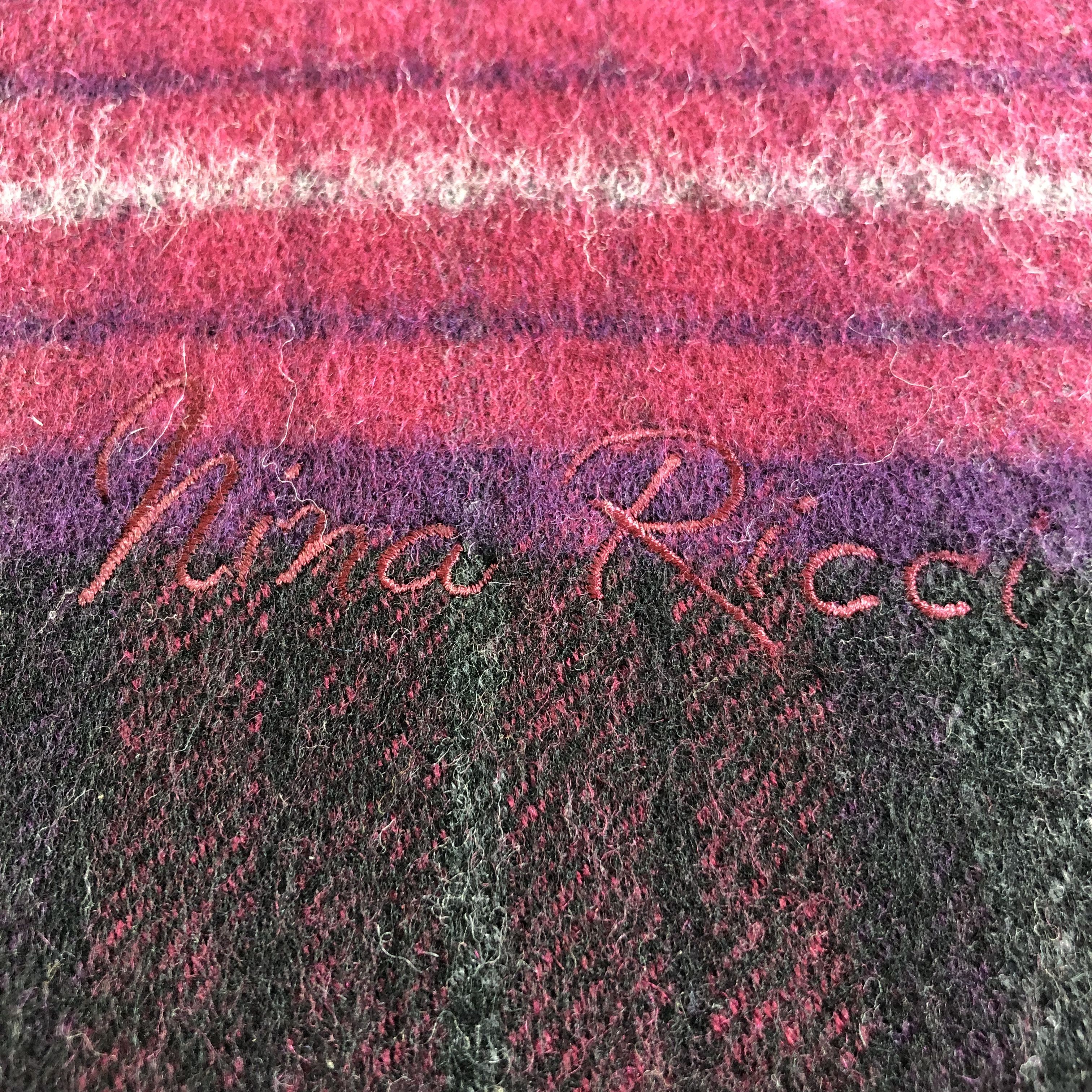 Nina Ricci Nina Ricci Tartan Wool Scarf Muffler Neckwear V2597 Size ONE SIZE - 4 Thumbnail