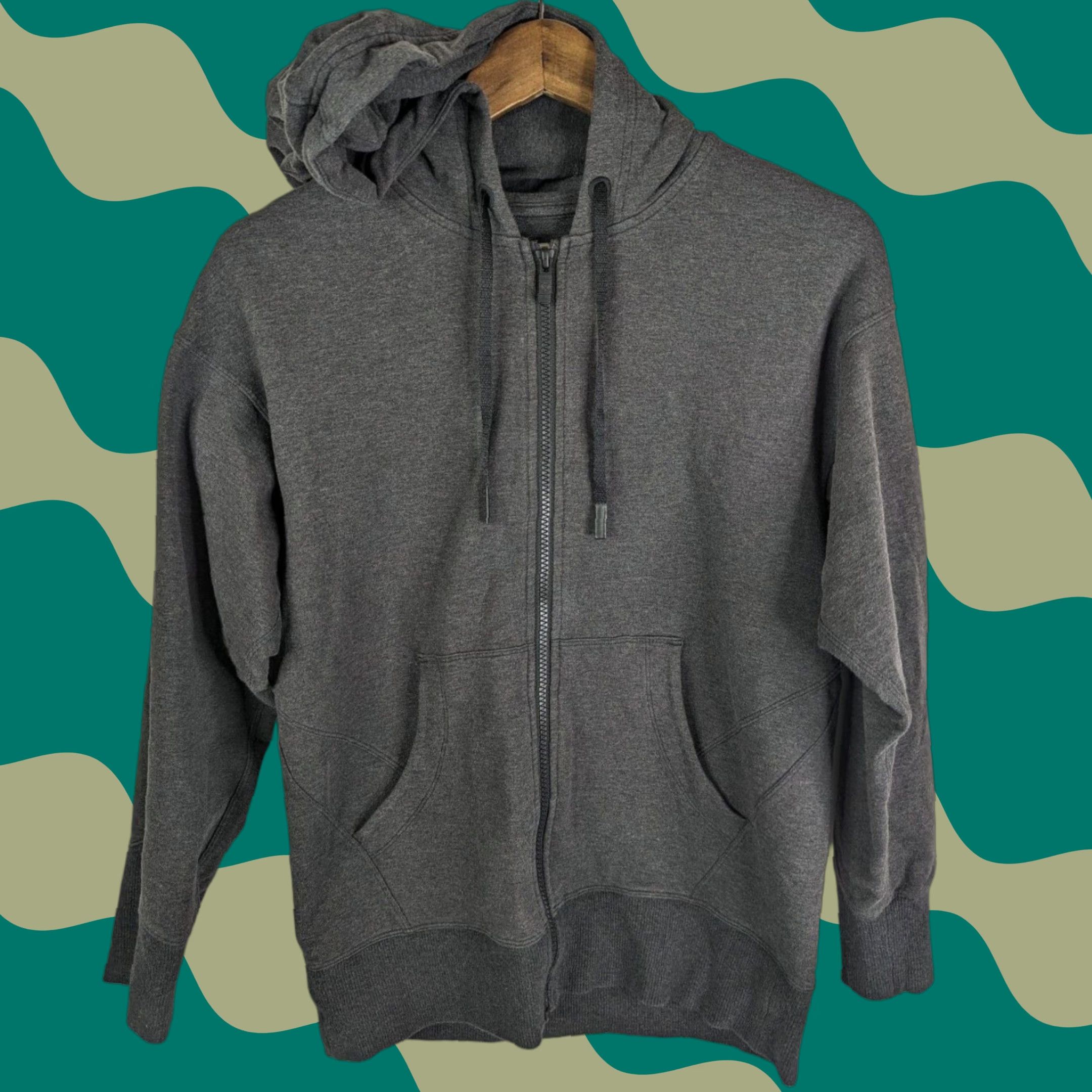 Lululemon Lululemon Ready to Roll Hoodie Full Zip Jacket Heathered Black Women’s 2 W3BYNS Size 2 Athletic Performance Yoga Moisture Wicking Shirt Size XS / US 0-2 / IT 36-38 - 1 Thumbnail