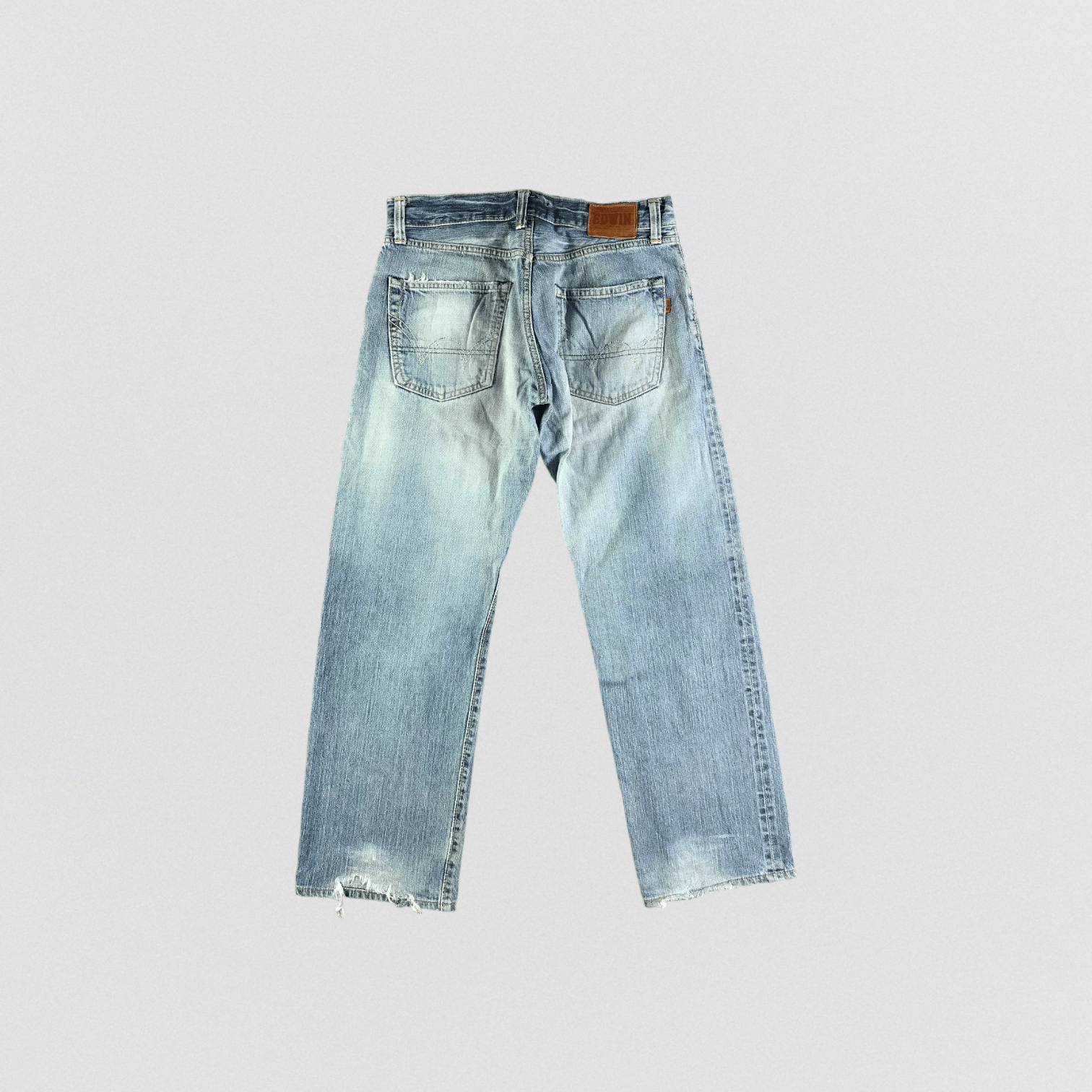 Edwin Vintage Light Wash Edwin 505 Selvedge Jeans-JM3575 Size US 33 - 2 Thumbnail