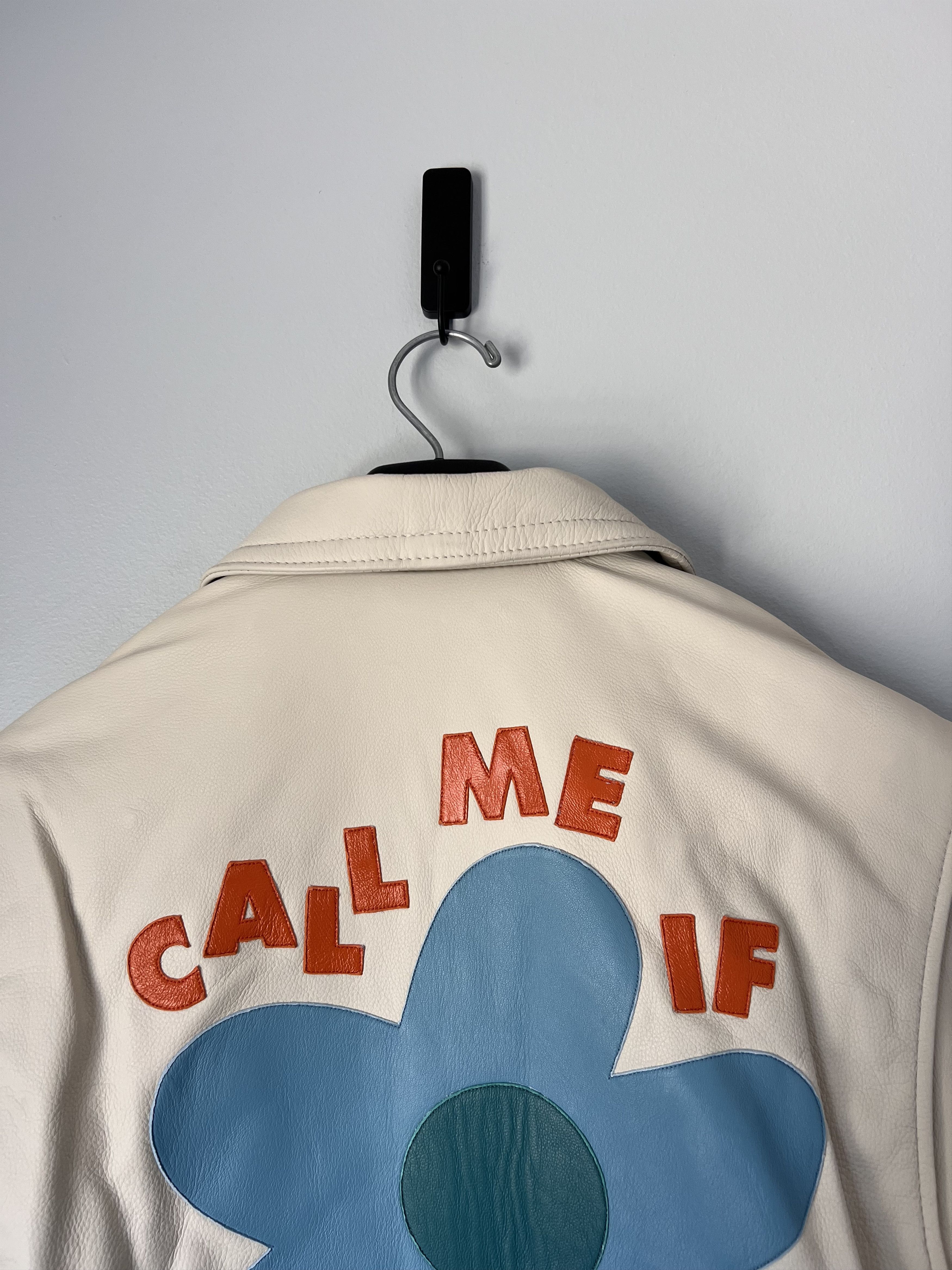 Golf le Fleur Golf le Fleur Schott Call Me Leather Work Jacket in Cream Size US L / EU 52-54 / 3 - 6 Thumbnail