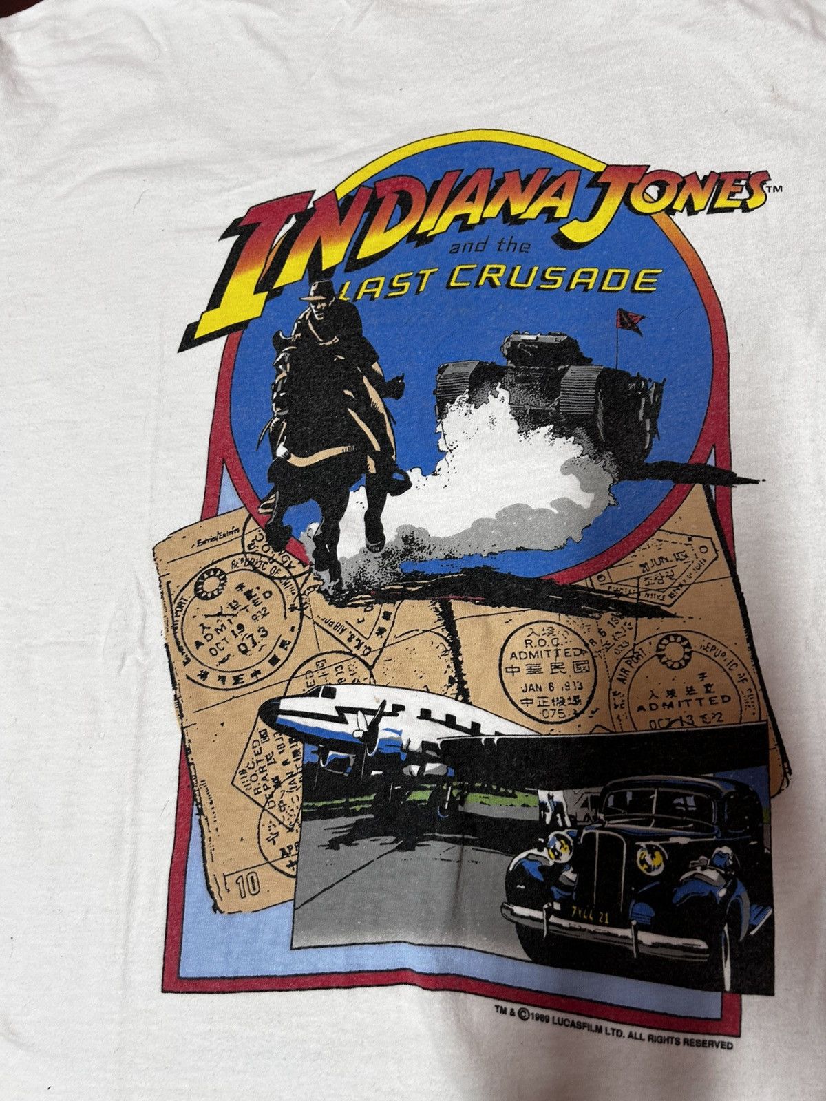 Hanes 1989 indiana jones tee Size US XL / EU 56 / 4 - 2 Thumbnail