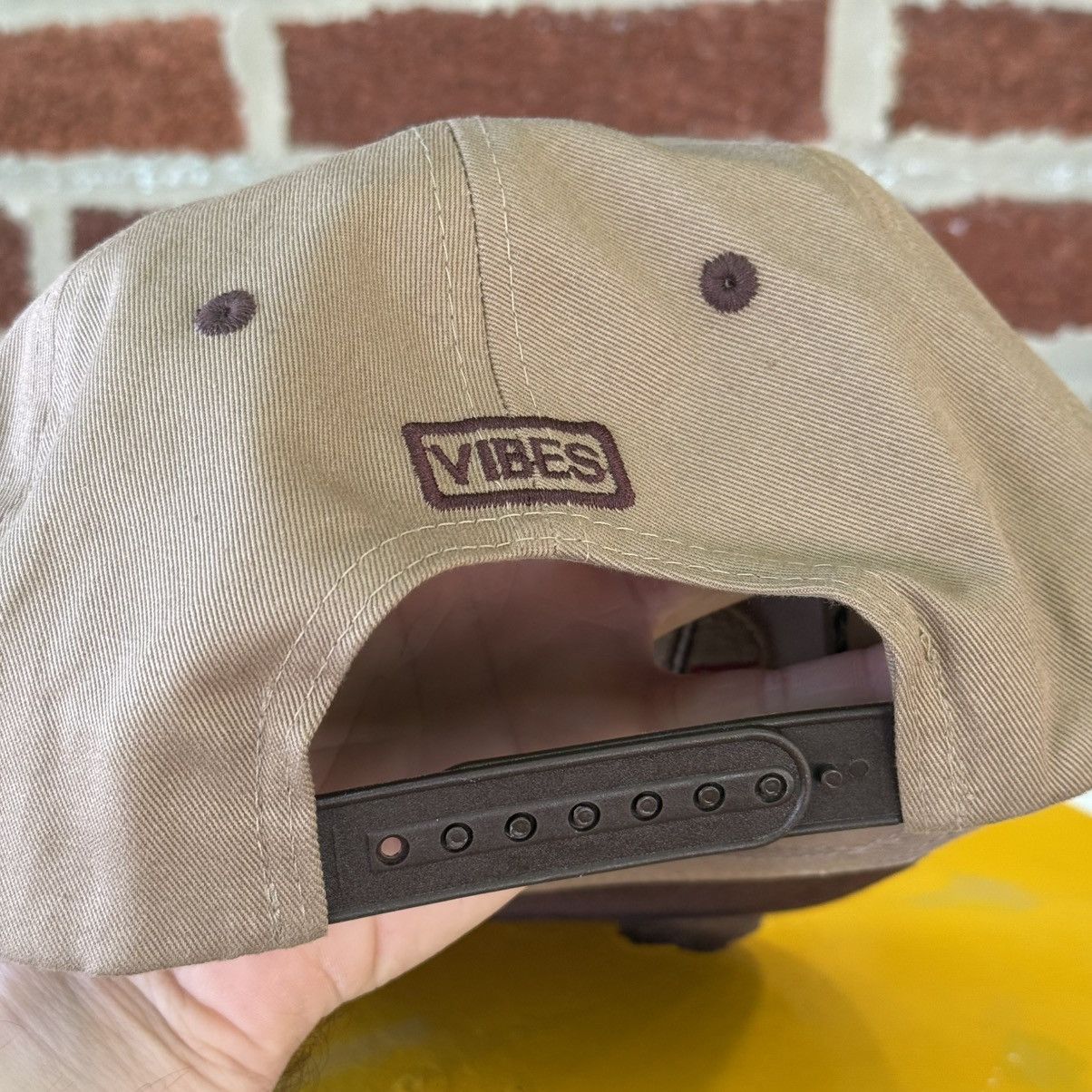 Vintage Top Level Good Vibes Only Snapback Hat Tan Brown Red Green Size ONE SIZE - 7 Thumbnail