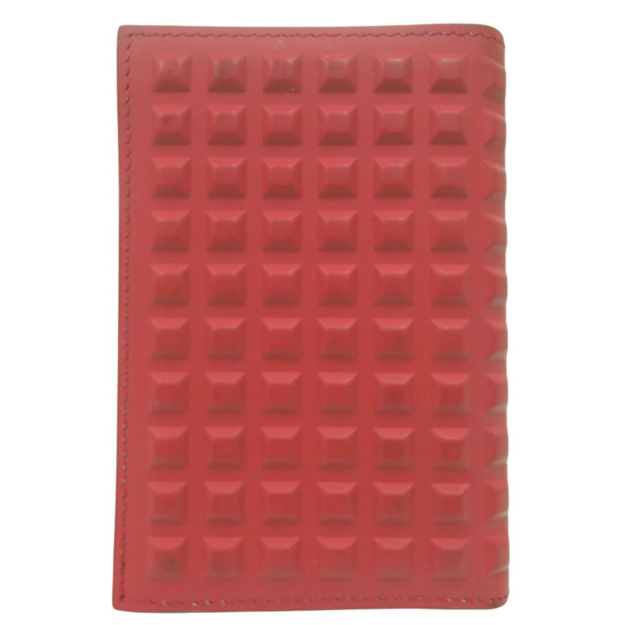 Balenciaga Balenciaga Grid Leather Card Case 214715 Red 2090 Size ONE SIZE - 1 Thumbnail