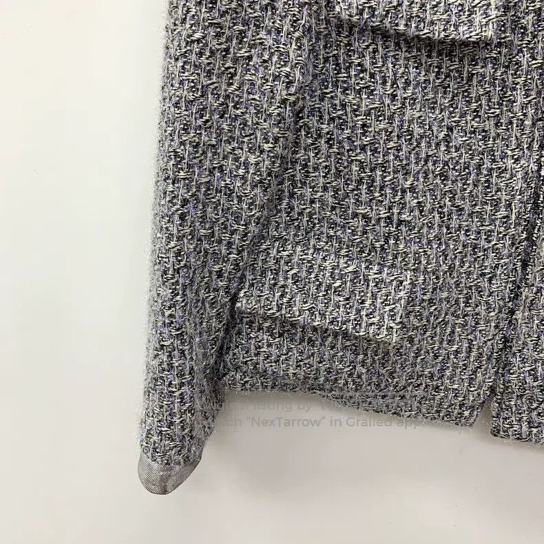 Chanel Chanel Supermarket Series Silver Illusion Silk Lapel Zippe Size XS / US 0-2 / IT 36-38 - 4 Thumbnail