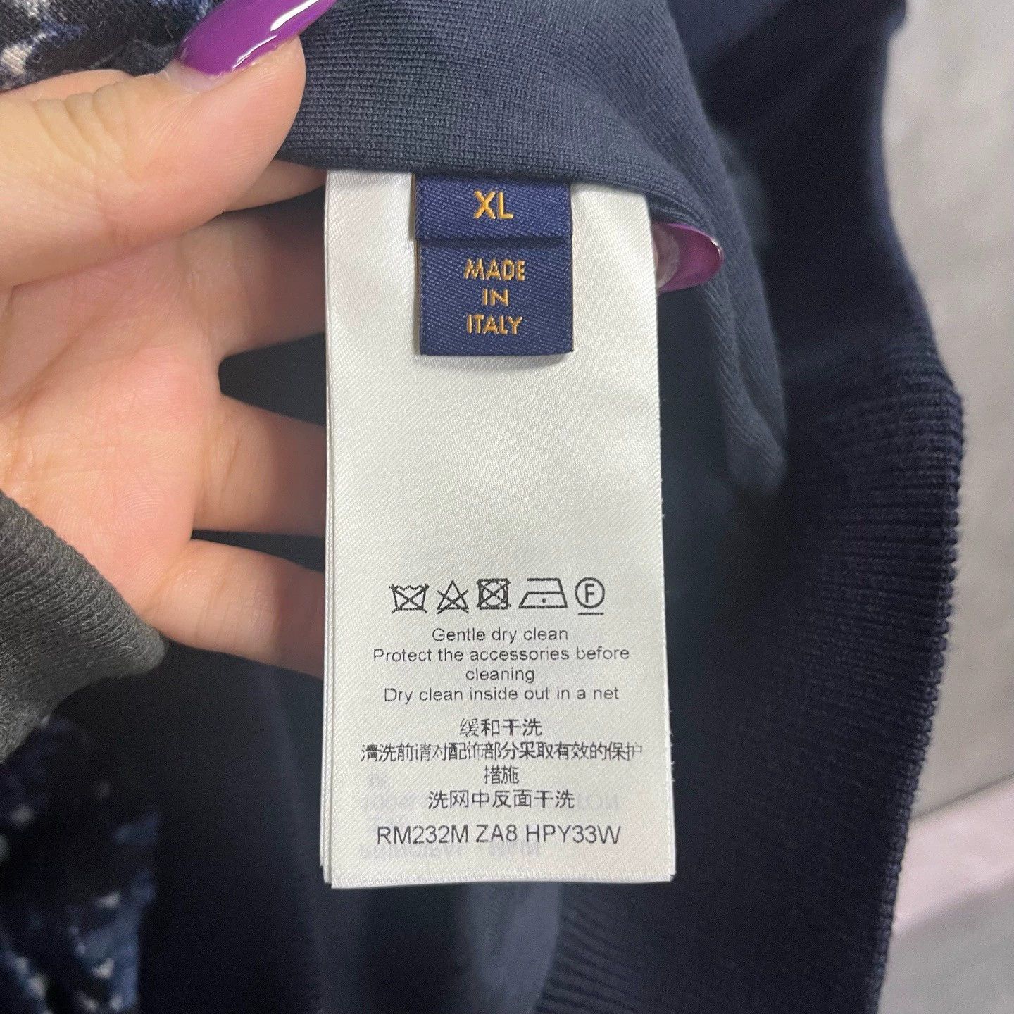 Louis Vuitton blue logo zip-up hooded jacket Size US XL / EU 56 / 4 - 4 Thumbnail