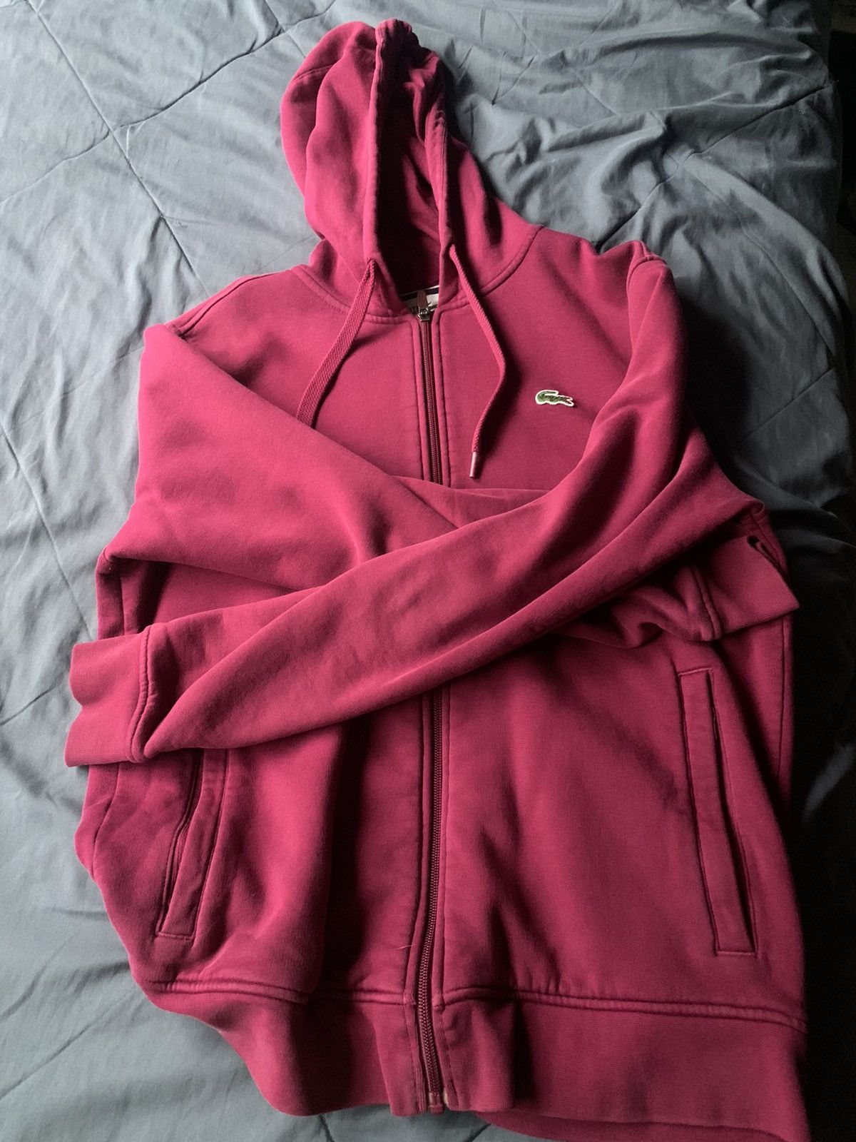 Lacoste Purple Lacoste Mens Hoodie Size US M / EU 48-50 / 2 - 1 Thumbnail
