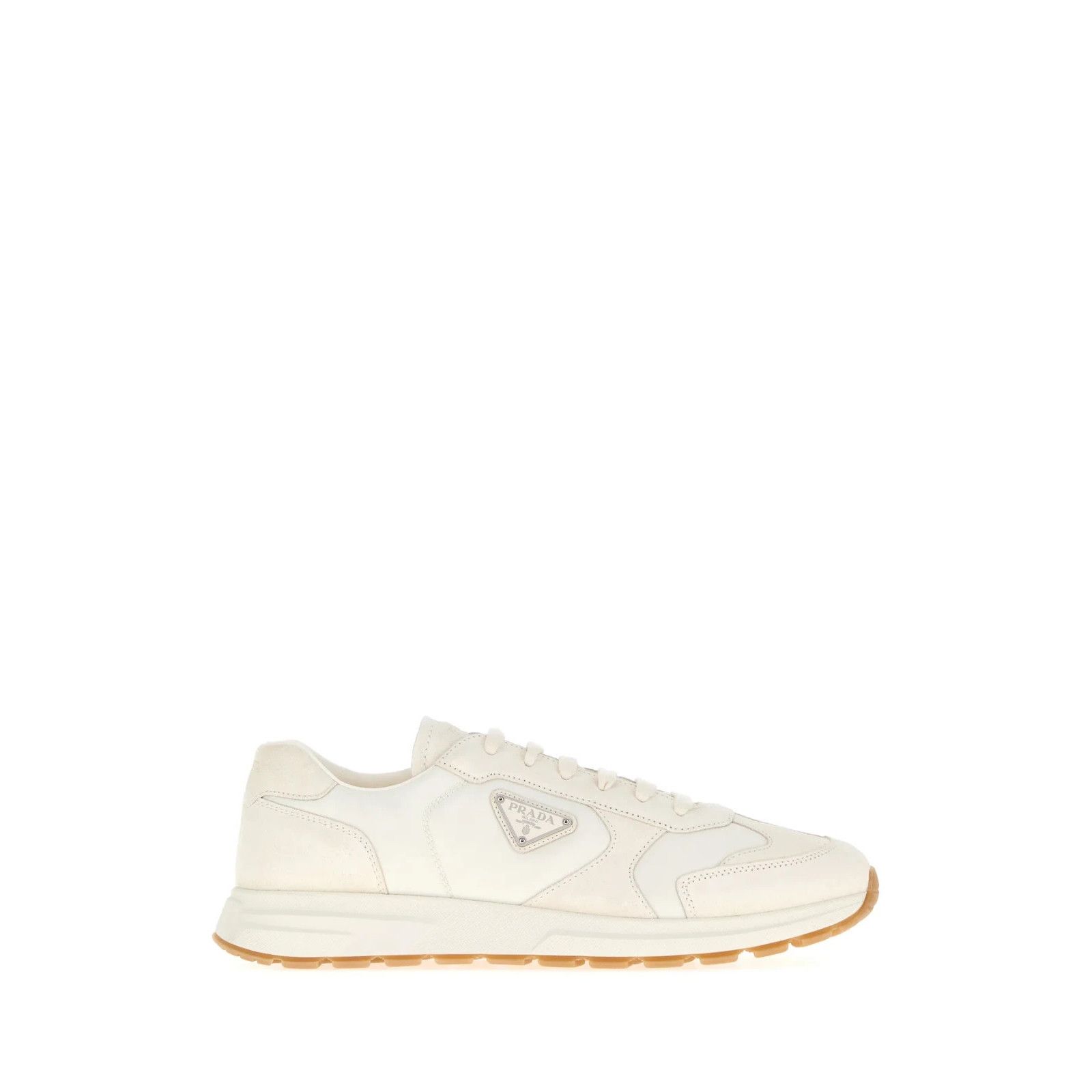 Prada PRADA White Re-Nylon And Suede Sneakers New And Authentic (M Size US 10 / EU 43 - 5 Thumbnail