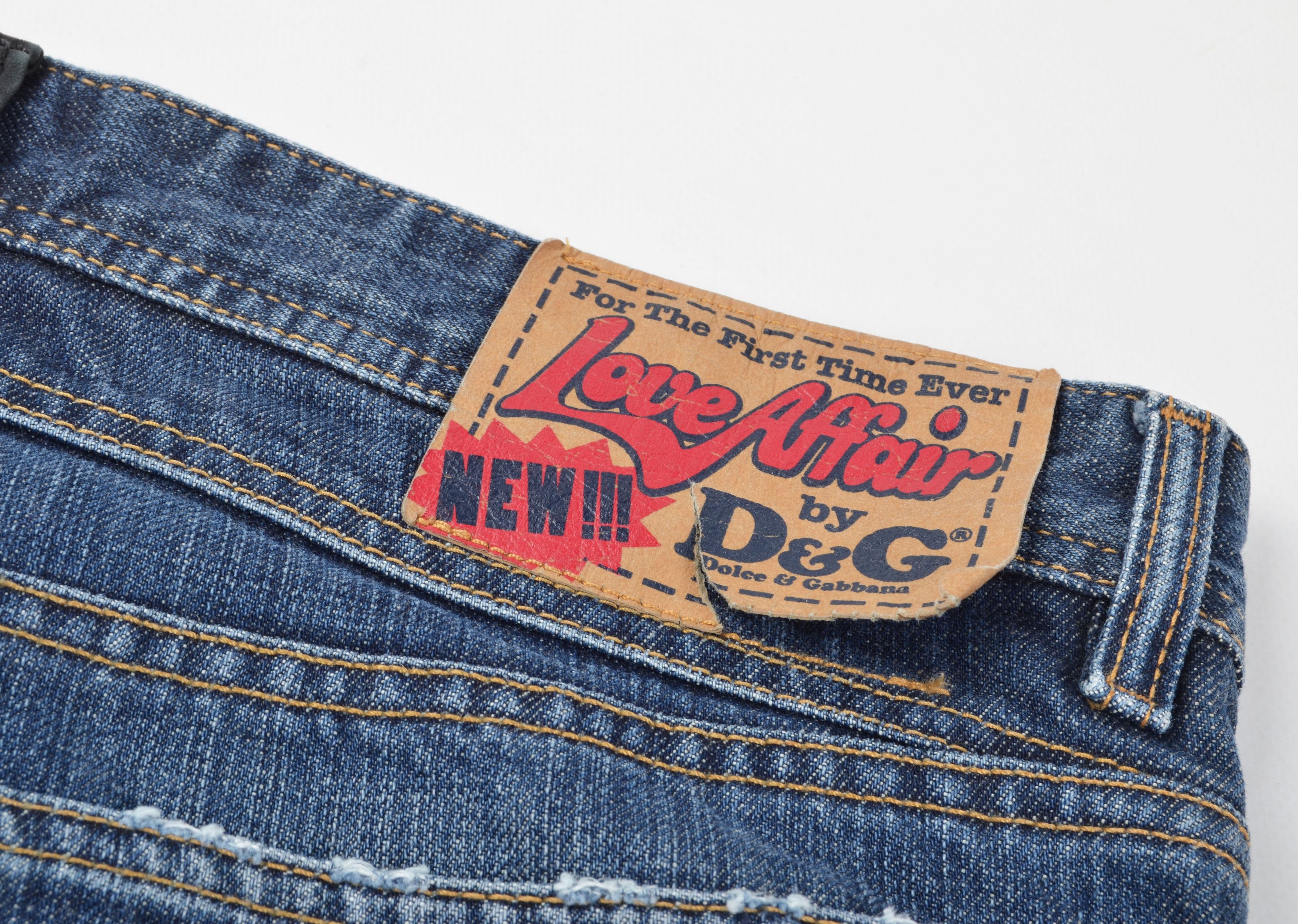 Dolce & Gabbana Dolce & Gabbana Power Vintage Distressed Straight Leg Jeans Size US 34 / EU 50 - 9 Thumbnail