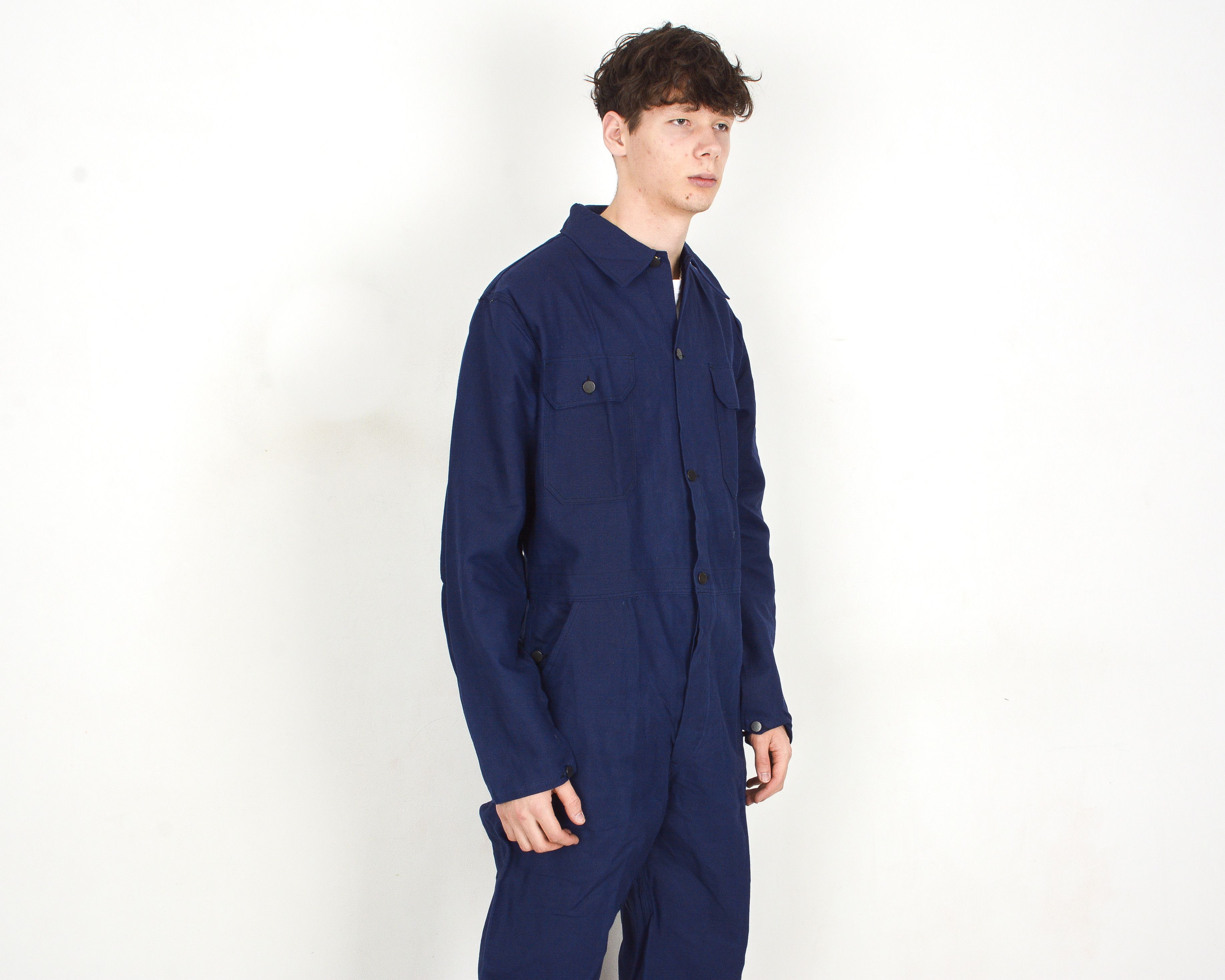 Vintage Sanfor Swedish Men's XL Worker Jumpsuit Boilersuit Overalls Size US 36 / EU 52 - 4 Thumbnail