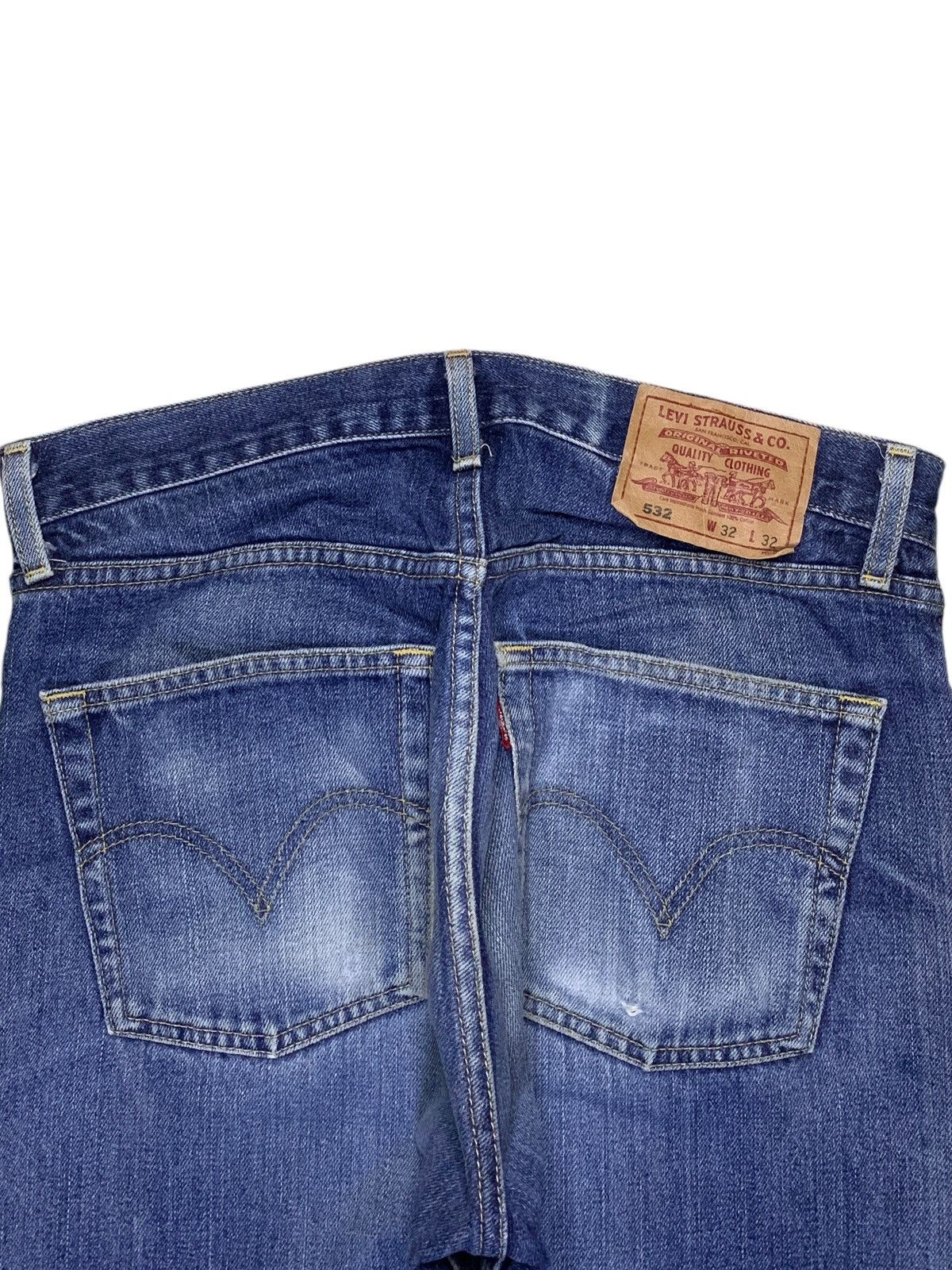 Levi's SALES🔥Vintage 90s Levis 532 Faded Wash Distressed Jeans Size US 32 / EU 48 - 8 Thumbnail