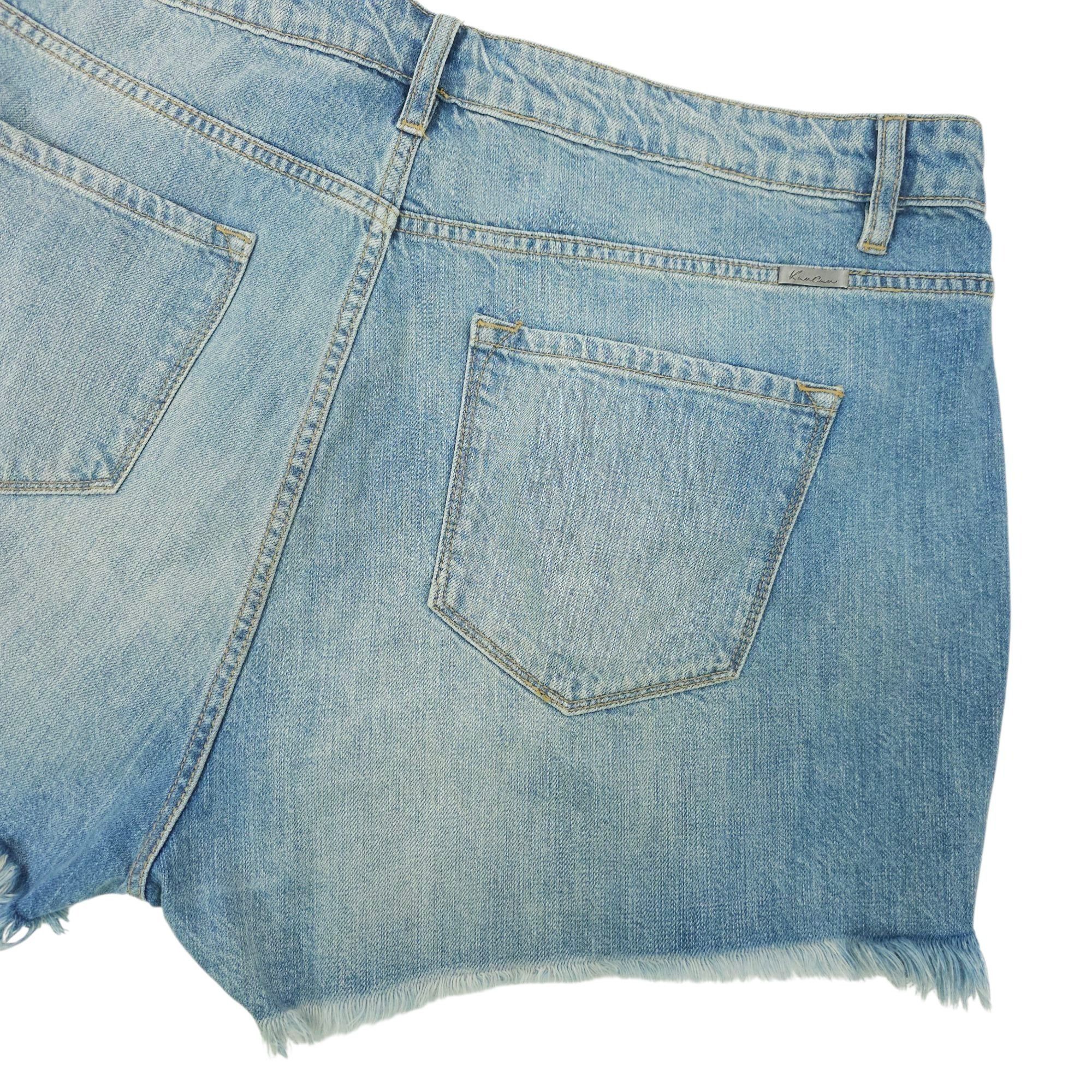 Kancan USA KanCan Isabelle Ultra High Rise Mom Shorts Womens XL Light Size 38" / US 16 / IT 52 - 11 Thumbnail