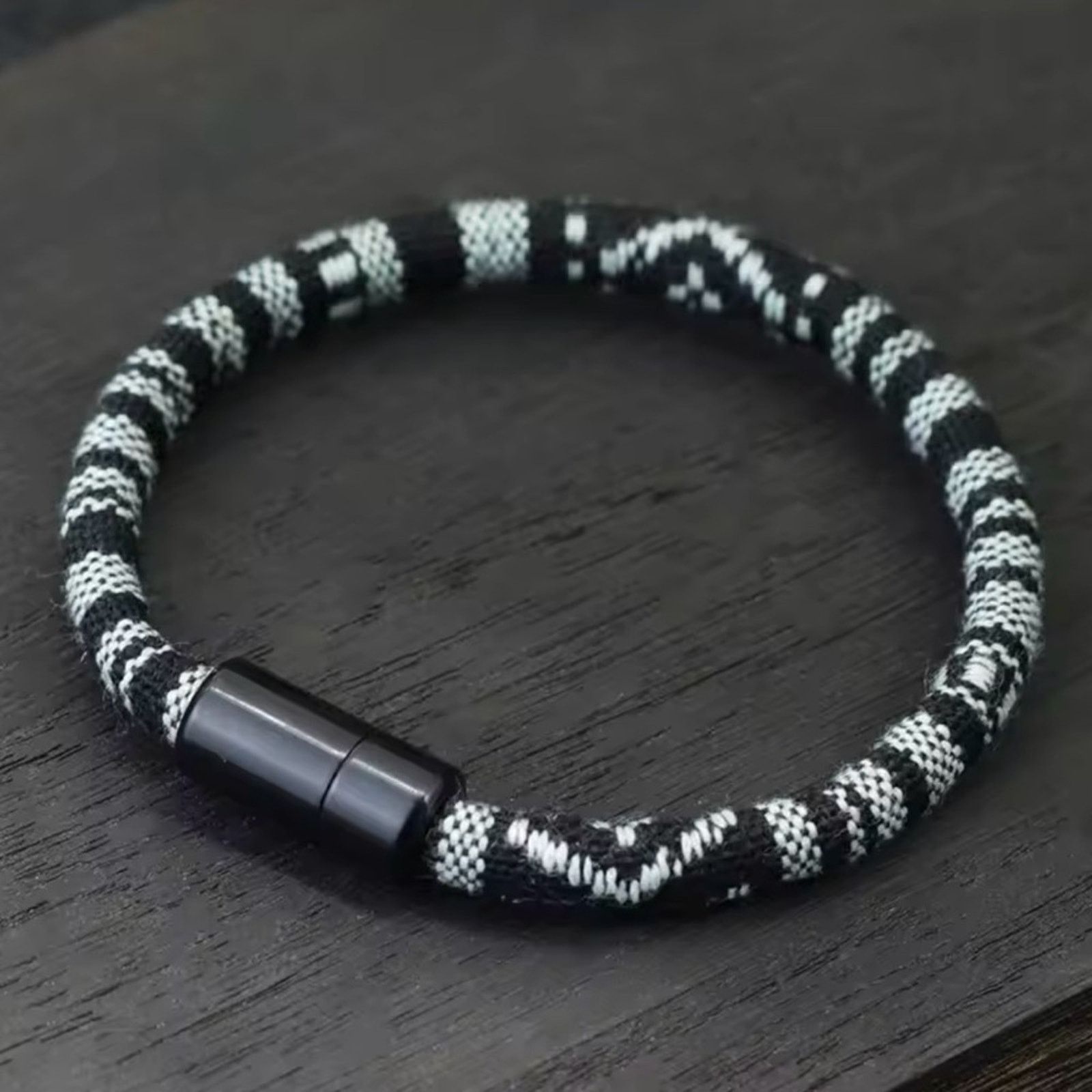 Other Mens Bohemian Cord Rope Bracelet 6mm 7.5” and 8.5” Size ONE SIZE - 1 Thumbnail