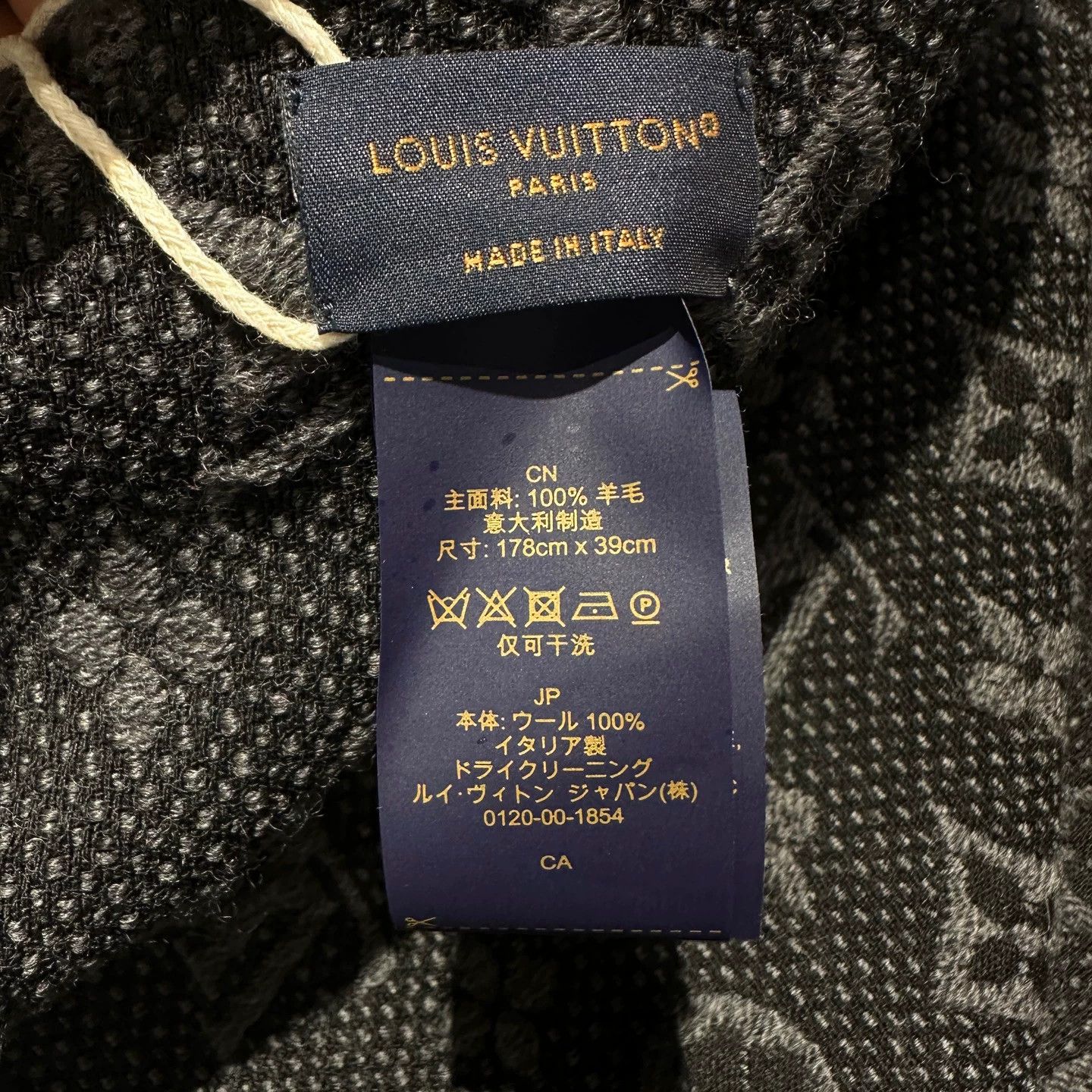 Louis Vuitton Louis Vuitton All-over Monogram Wool Scarf apr797 Size ONE SIZE - 4 Thumbnail