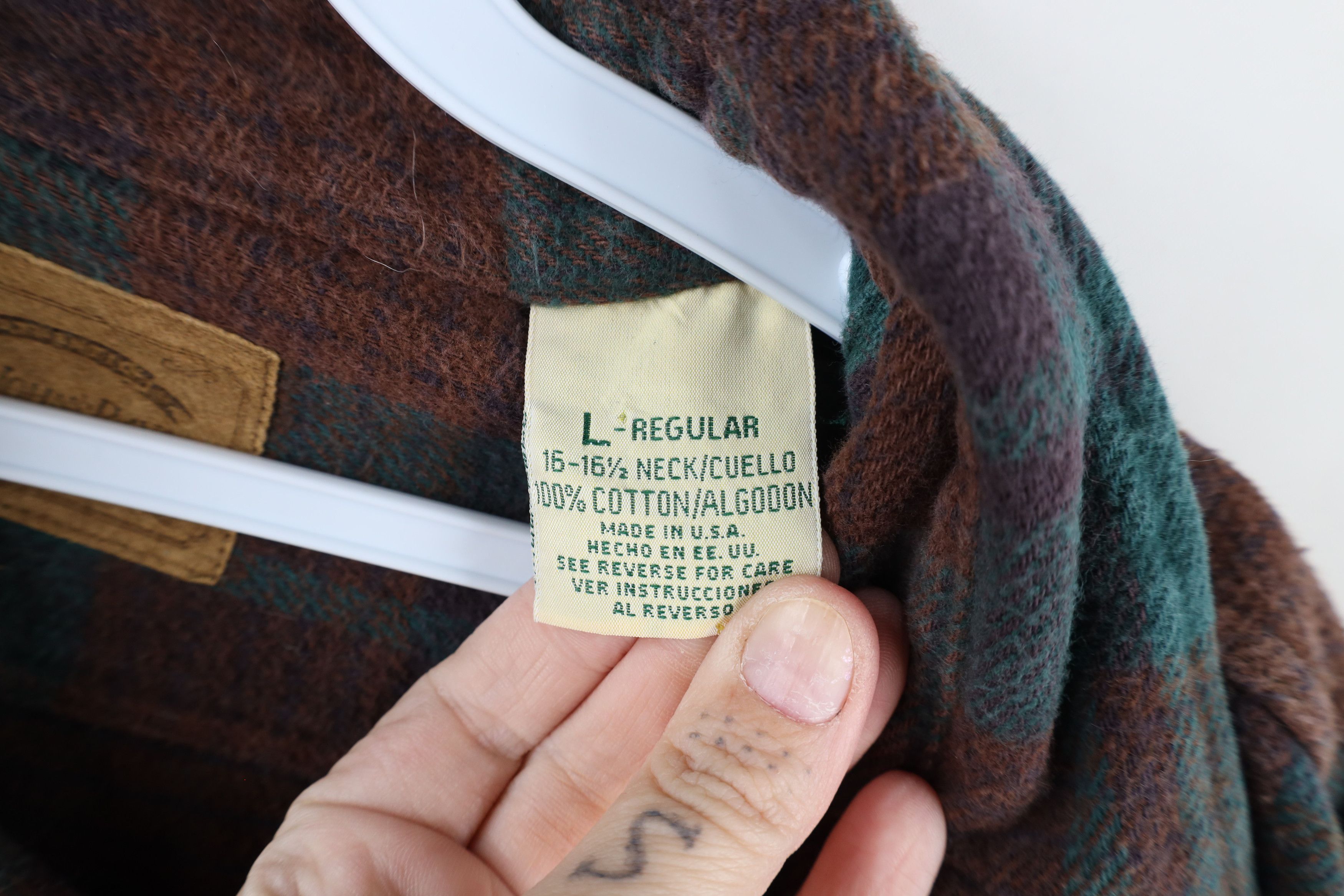 Vintage Vintage 90s Streetwear Heavyweight Button Shirt Plaid USA Size US L / EU 52-54 / 3 - 5 Thumbnail