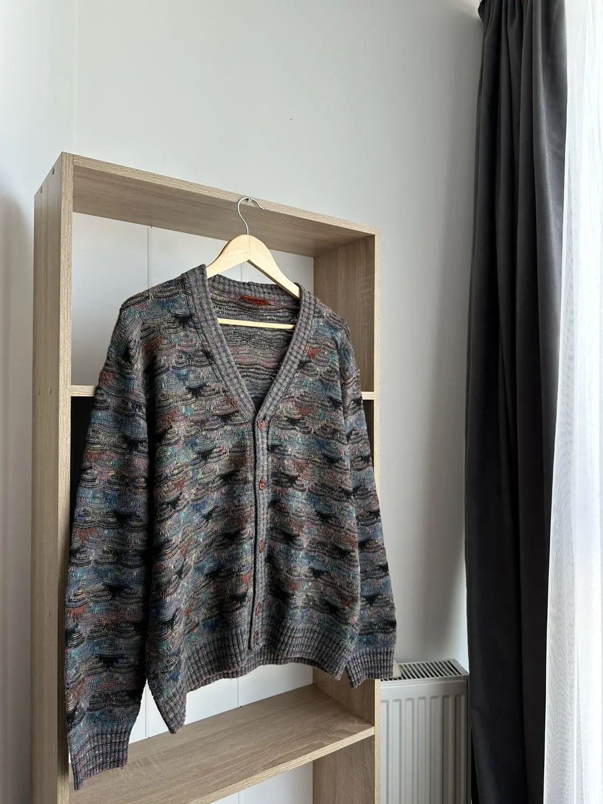 Missoni × Vintage Vintage Missoni Knit Wool Cardigan Iconic Rainbow Sweater Size US M / EU 48-50 / 2 - 7 Thumbnail