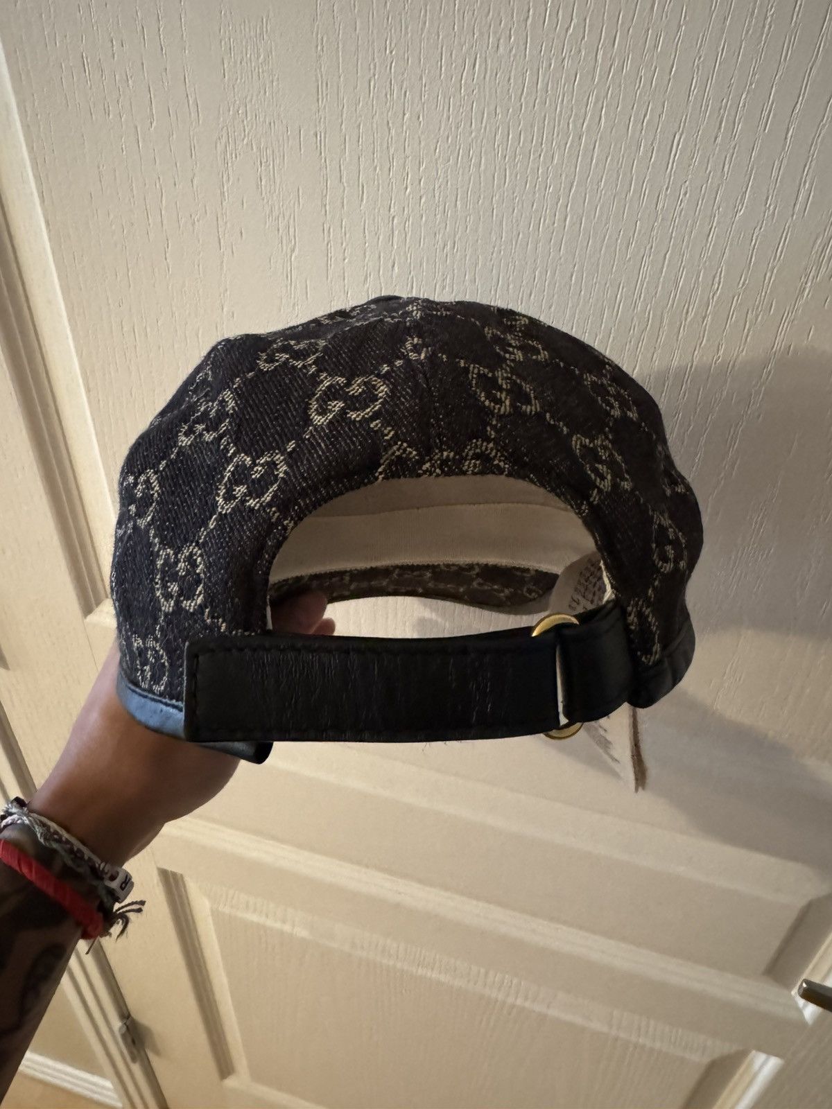 Gucci (S) Black Gucci “Flannel” Baseball hat Size ONE SIZE - 4 Thumbnail
