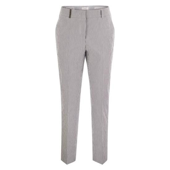 PESERICO Women Straight Pants P04718 BLUE