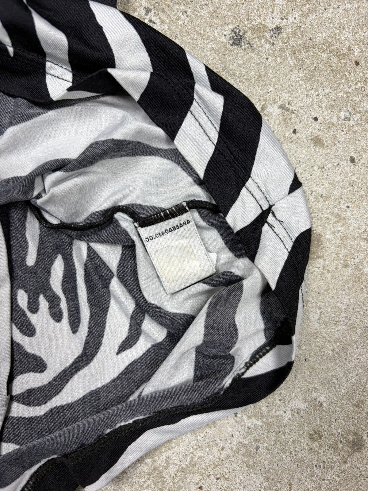 Dolce & Gabbana Vintage 2000s Dolce & Gabbana Underwear Zebra Print Tank Size S / US 4 / IT 40 - 4 Thumbnail