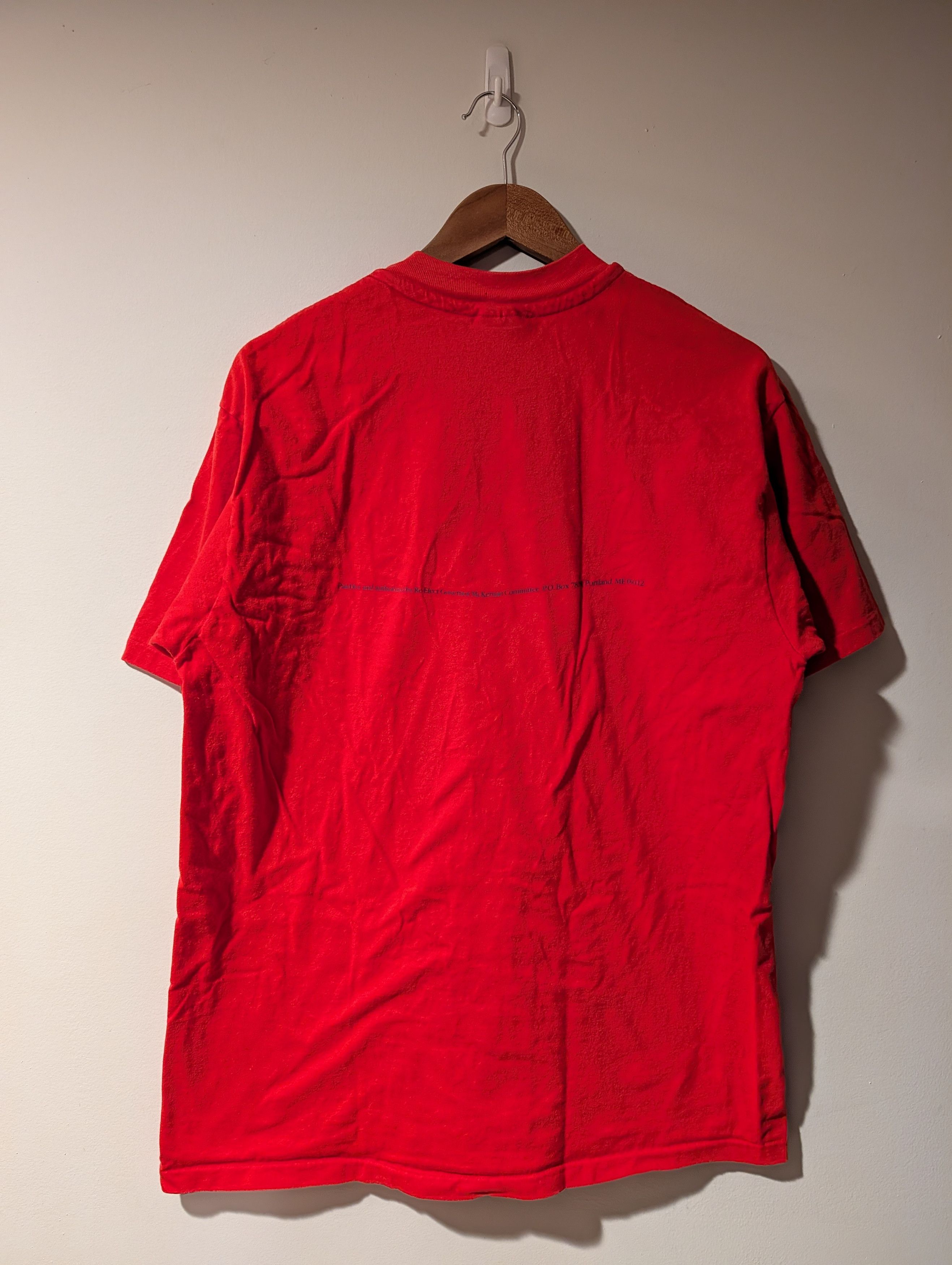 Hanes Vintage 90s Re-Elect Governor McKernan House Repres T-Shirt Size US XL / EU 56 / 4 - 7 Thumbnail