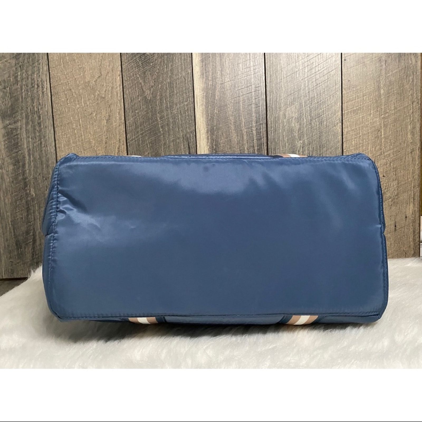 Goods Adrienne Vittadini Blue Canvas Sport Tote Size ONE SIZE - 5 Thumbnail