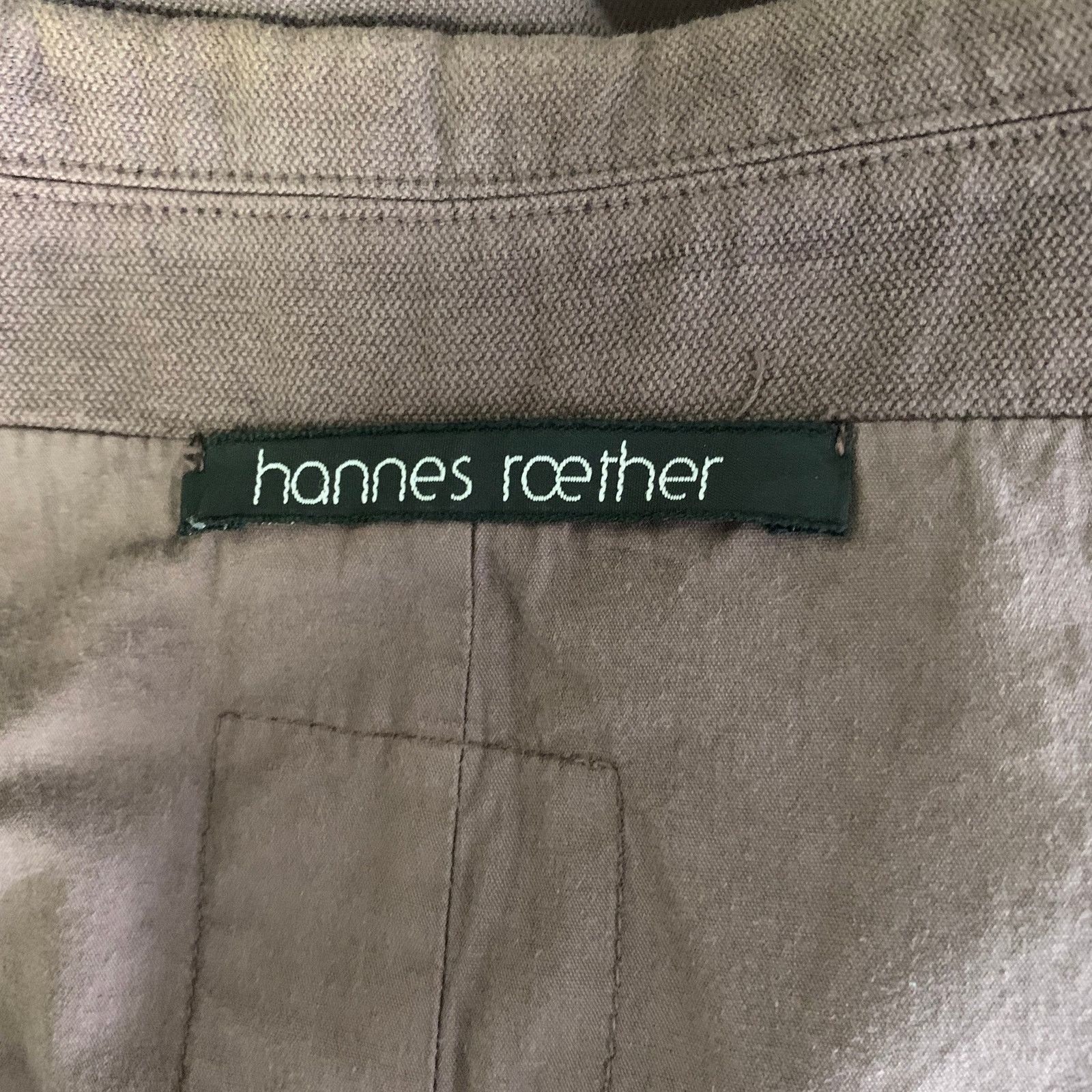 hannes roether HANNES ROETHER Brown Cotton Blend Notch Lapel Sport Coat Size 42R - 5 Thumbnail