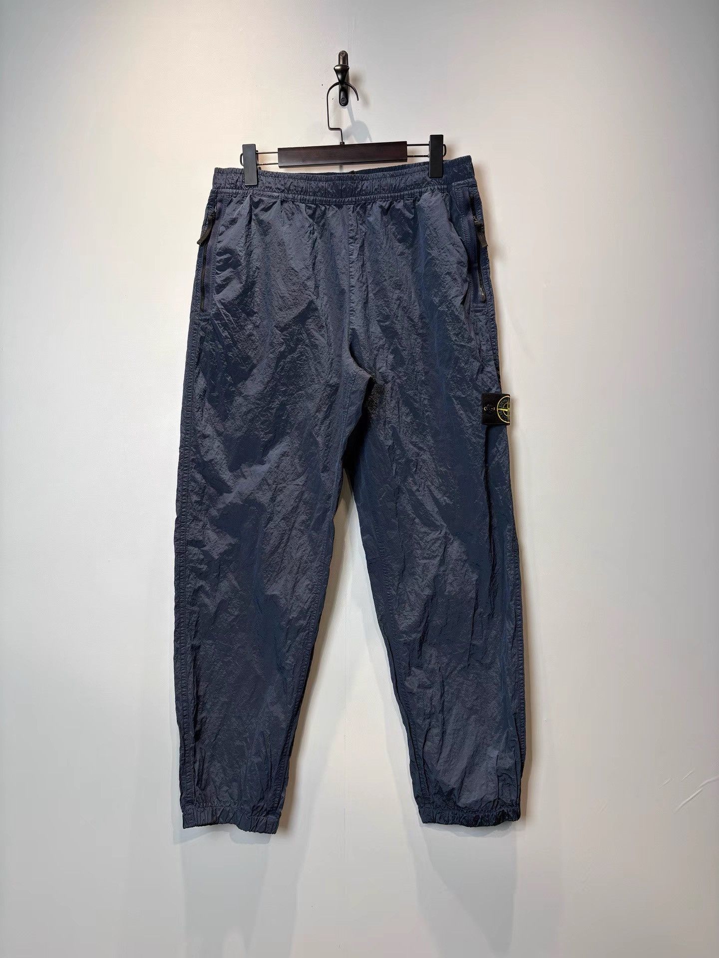 Stone Island STONE ISLAND Blue Metal Nylon Pants K36 Size US 34 / EU 50 - 1 Thumbnail
