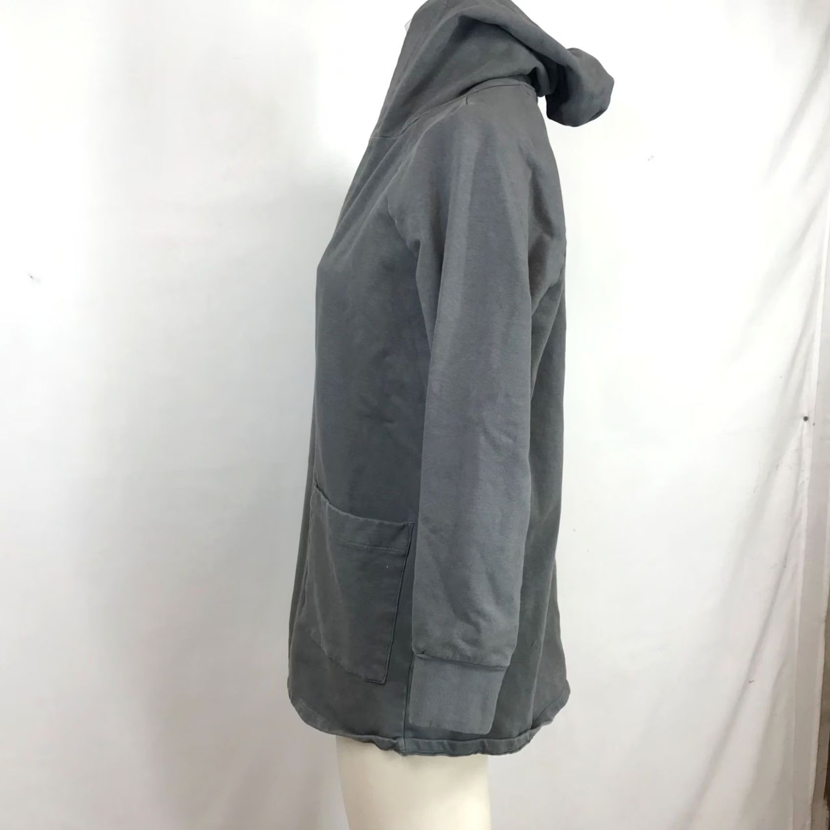 Vintage STATESIDE WOMEN'S XS GRAY LONG SLEEVE OPEN FRONT HOODED COTTON BLEND JACKET Size XS / US 0-2 / IT 36-38 - 6 Thumbnail