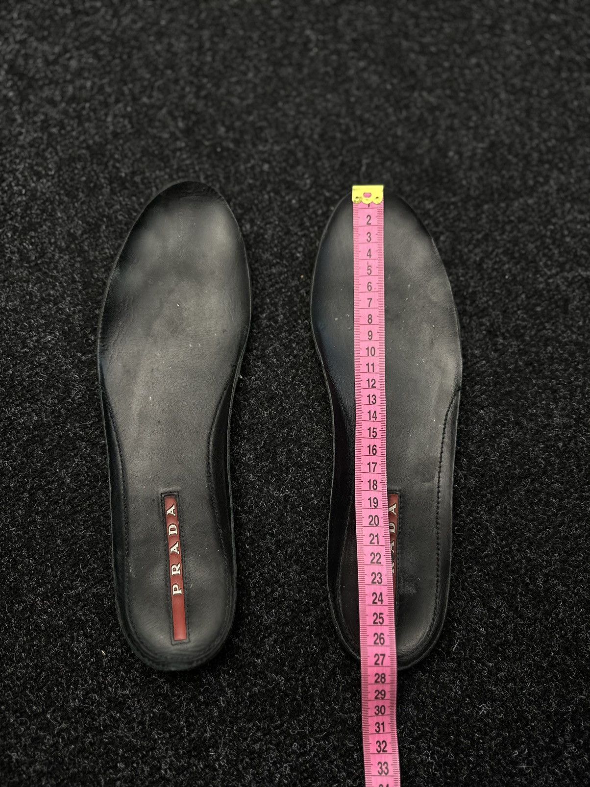 Prada Prada Red Tab Leather High Top Sneakers Size 8.5 EU 41 Black Size US 8.5 / EU 41-42 - 13 Thumbnail