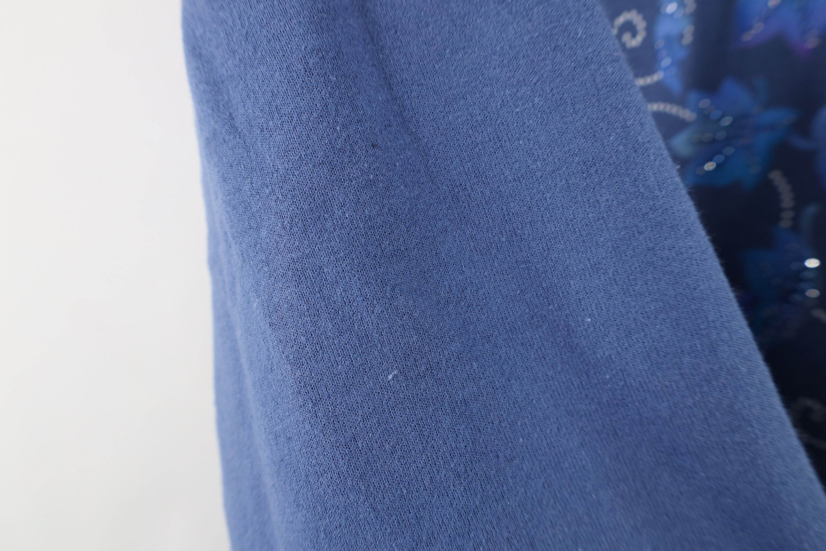 Vintage Vintage 90s Streetwear Nature Fall Leaf Sweatshirt Blue Size L / US 10 / IT 46 - 8 Thumbnail