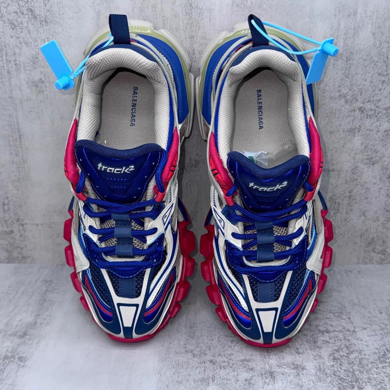 Balenciaga Balenciaga Track Red Blue Gundam 37 98N Original Box & Accs Size US 6.5 / IT 36.5 - 6 Thumbnail