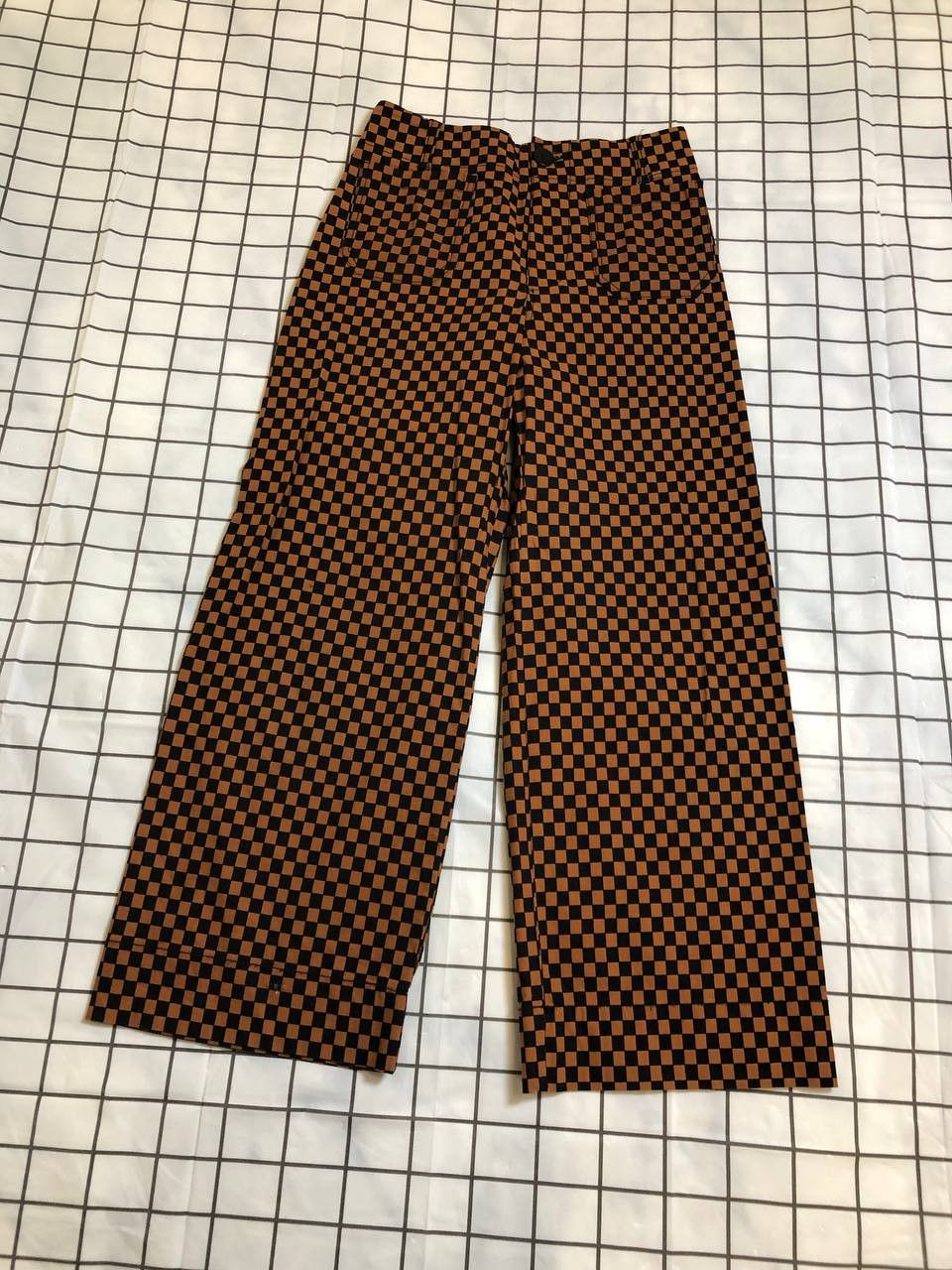 Other Maeve by Anthropologie Orange Brown and Black Checkered the Size US 26 / EU 42 - 1 Thumbnail
