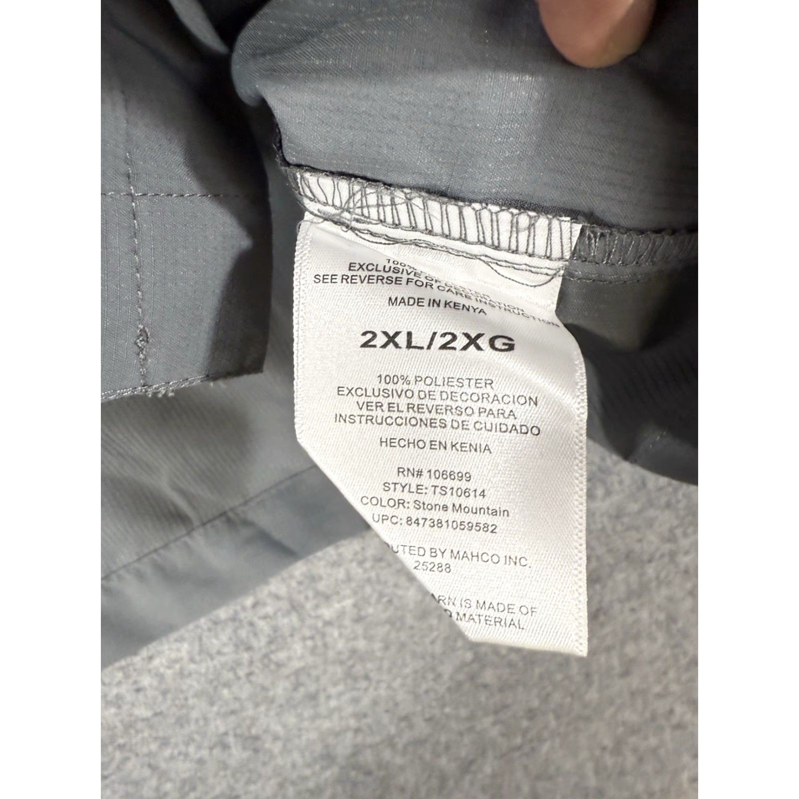 Habitat Habit Shirt Men 2XL Gray Long Sleeve Button-Up NWT Pockets Breathable Fish Theme Mens Size US XXL / EU 58 / 5 - 6 Thumbnail