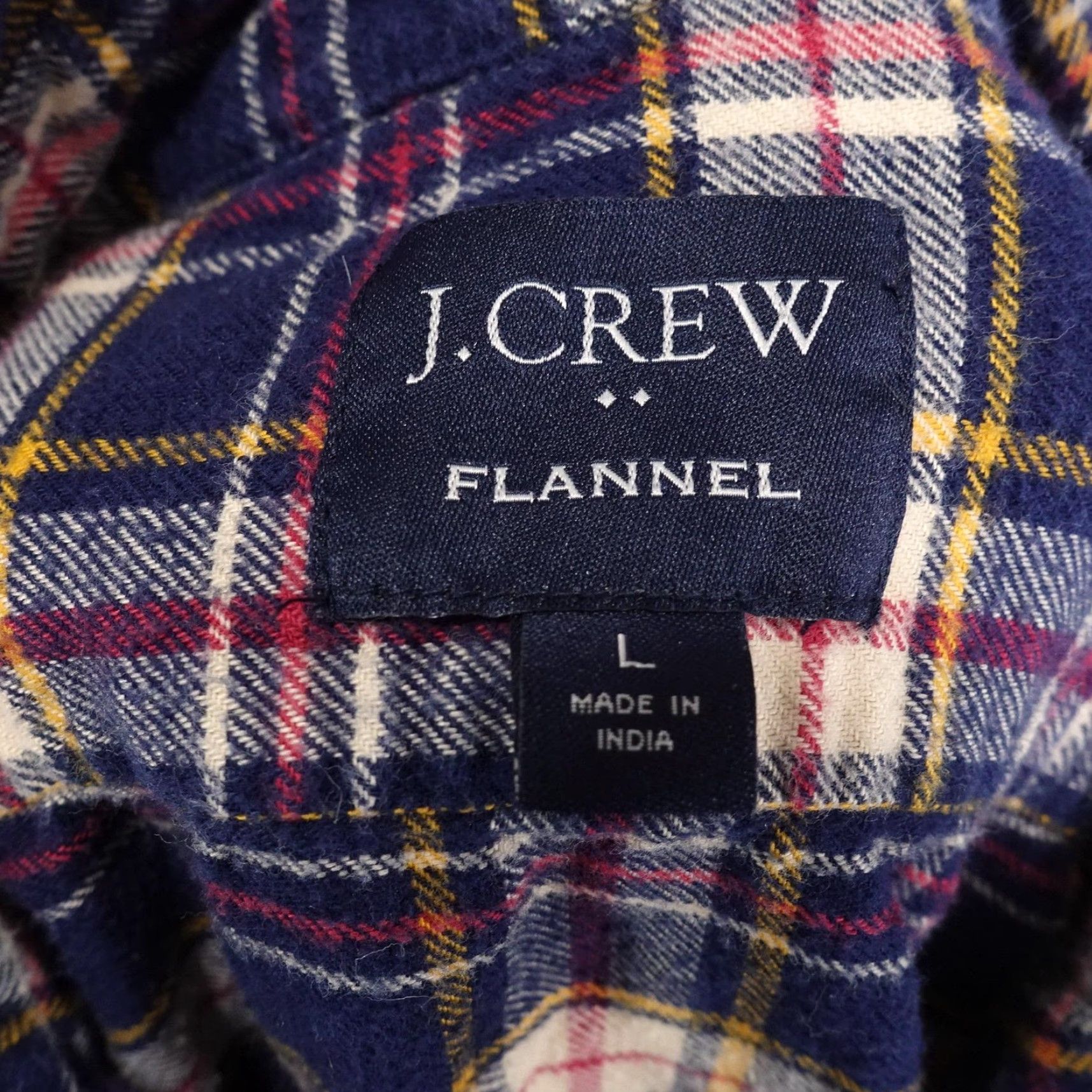 J.Crew VINTAGE J.CREW Shirt Men Large Flannel Plaid Button-Down Casual Workwear Outdoor Blue Yellow Size US L / EU 52-54 / 3 - 6 Thumbnail