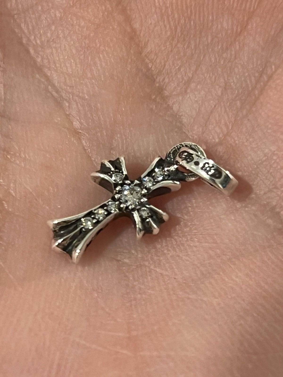 Chrome Hearts Chrome Hearts Diamond Paved Silver Baby Fat Size ONE SIZE - 5 Thumbnail