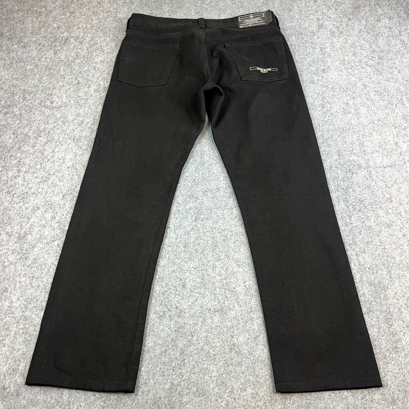 Stone Island Stone Island Jeans Regular Straight 33 30 Black Button Fly Cotton Denim Mens Jeans Size US 33 - 2 Thumbnail