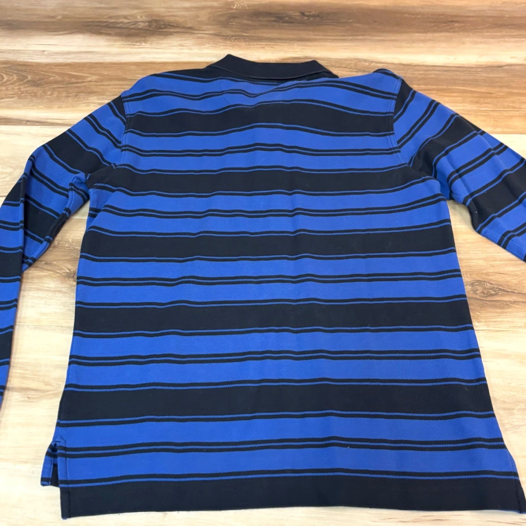 Brooks Brothers Brooks Brothers Polo Shirt Mens M Long Sleeve Slim Blue Black Stripe Performance Polo Casual Workwear Golf Tennis Walking Size US M / EU 48-50 / 2 - 6 Thumbnail