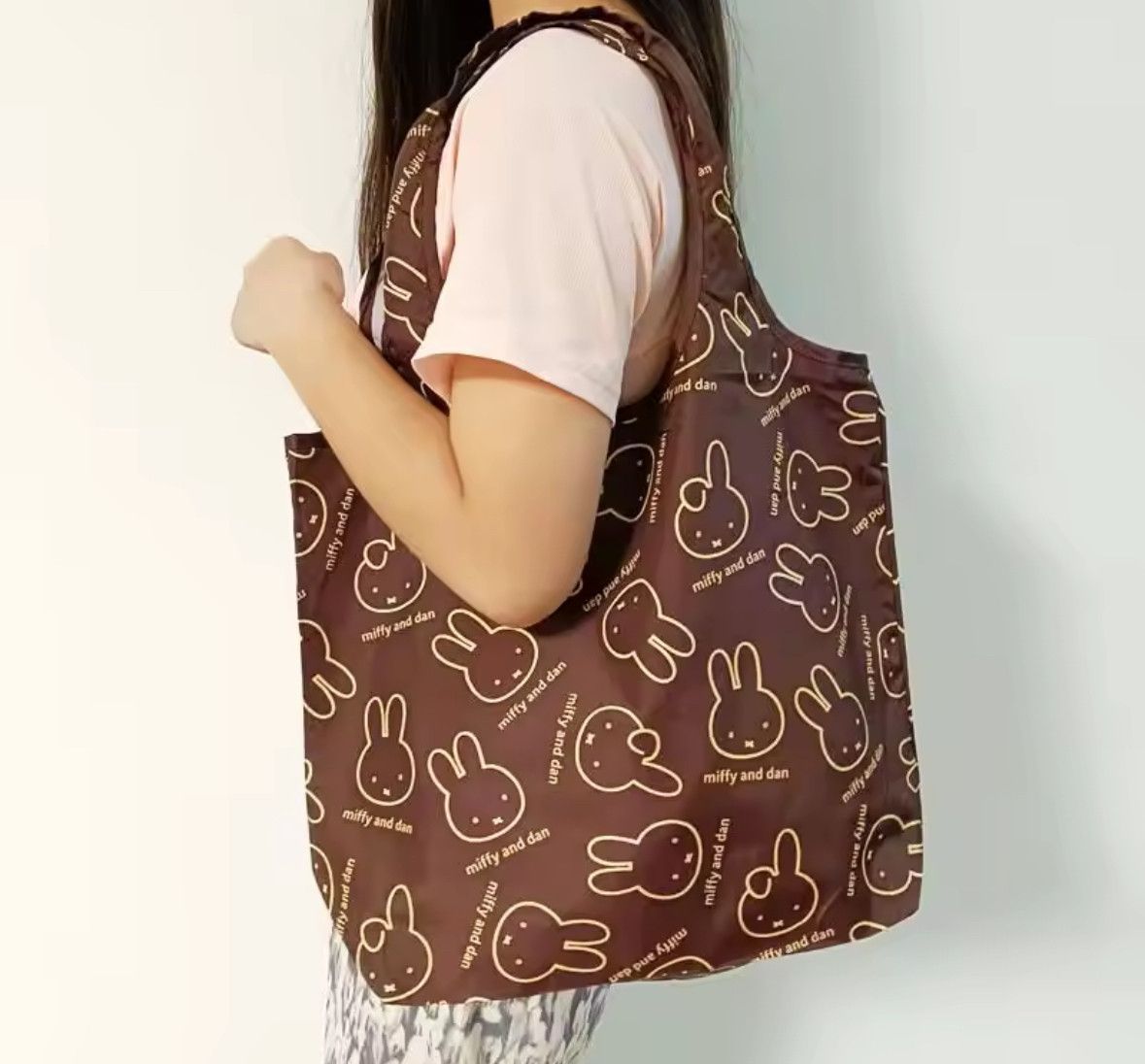 Other Cute Miffy Rabbit Foldable Shopping Tote Bag Kawaii Size ONE SIZE - 2 Thumbnail