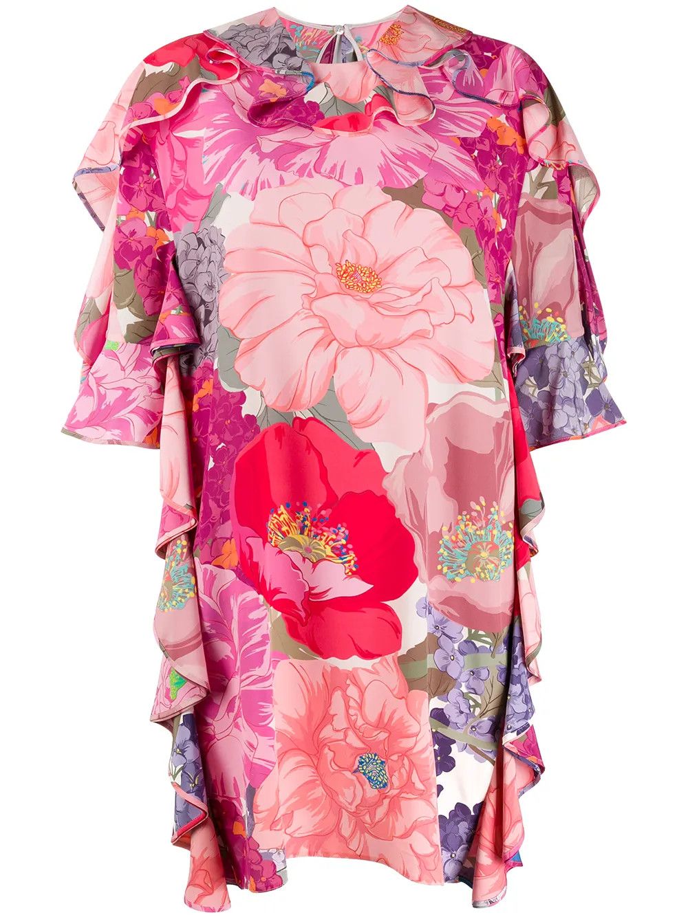 Valentino o1y0326 Mini Dress in Multicolor Size M / US 6-8 / IT 42-44 - 1 Thumbnail